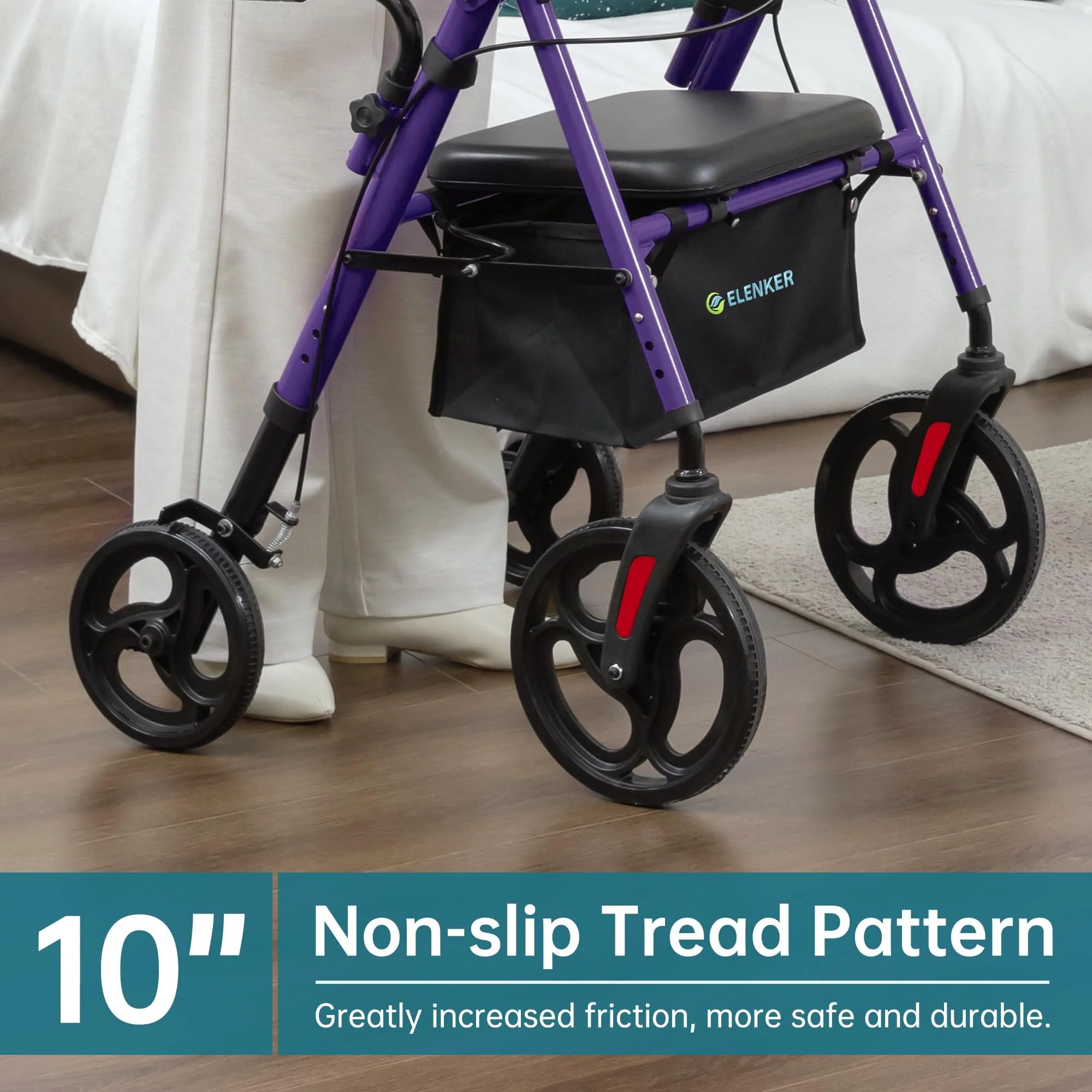 YF-9008C Dual-Brake Upright Walker 8