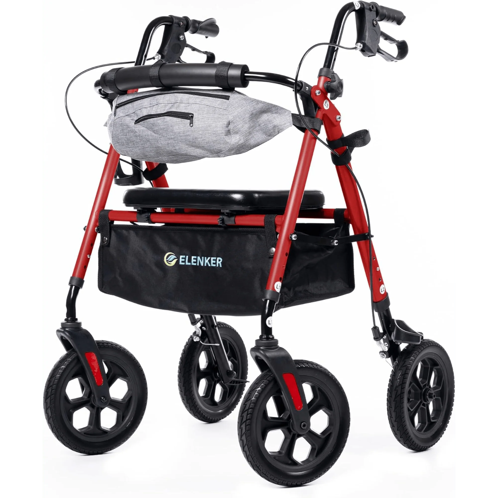 YF-9007E All-Terrain Dual-Brake Rollator Walker 10