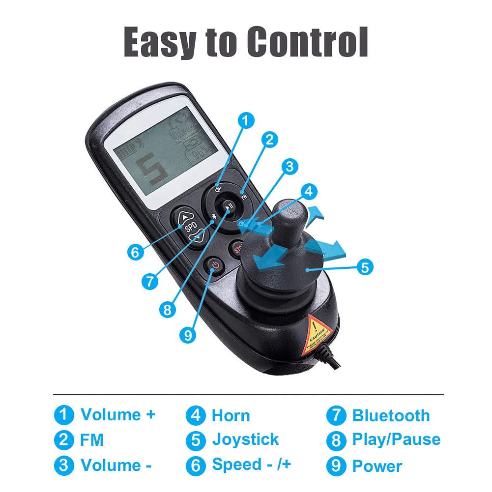 DY01106 Quick Folding Smart Braking Electric Wheelchair