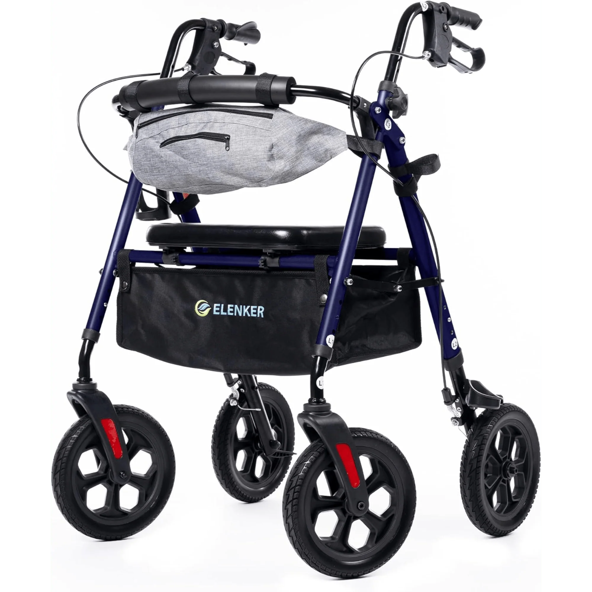 YF-9007E All-Terrain Dual-Brake Rollator Walker 10