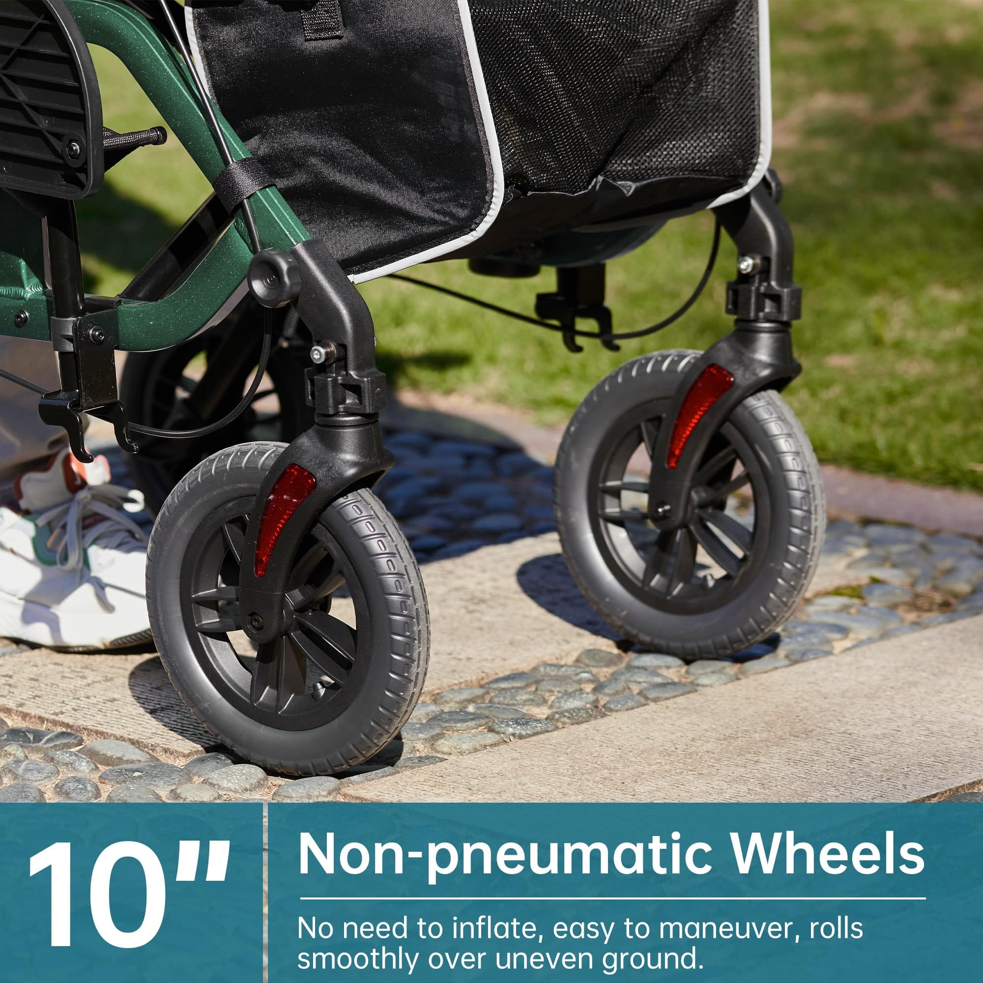 KLD-9224-2 All Terrain 2-in-1 Rollator Walker 10