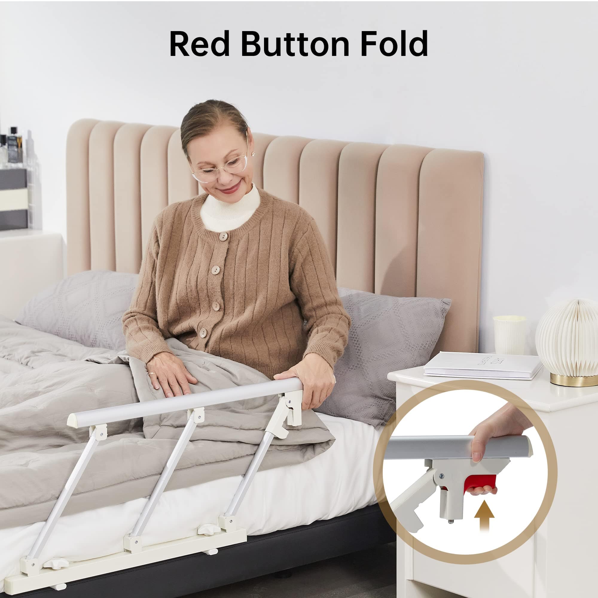 HFK-5115-2 Foldable Bed Rail for Elderly Hospital Home Care
