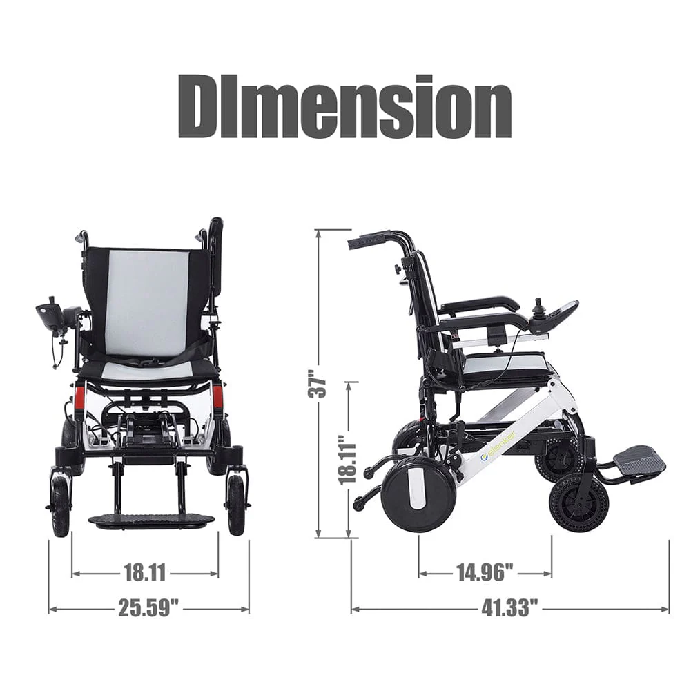 DY01106 Quick Folding Smart Braking Electric Wheelchair
