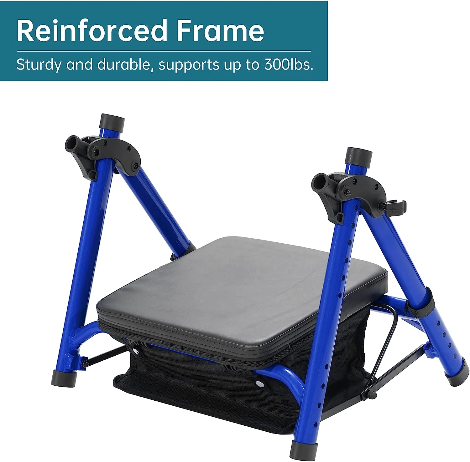 KLD-9218-10 All Terrain Dual-Brake Rollator Walker 10