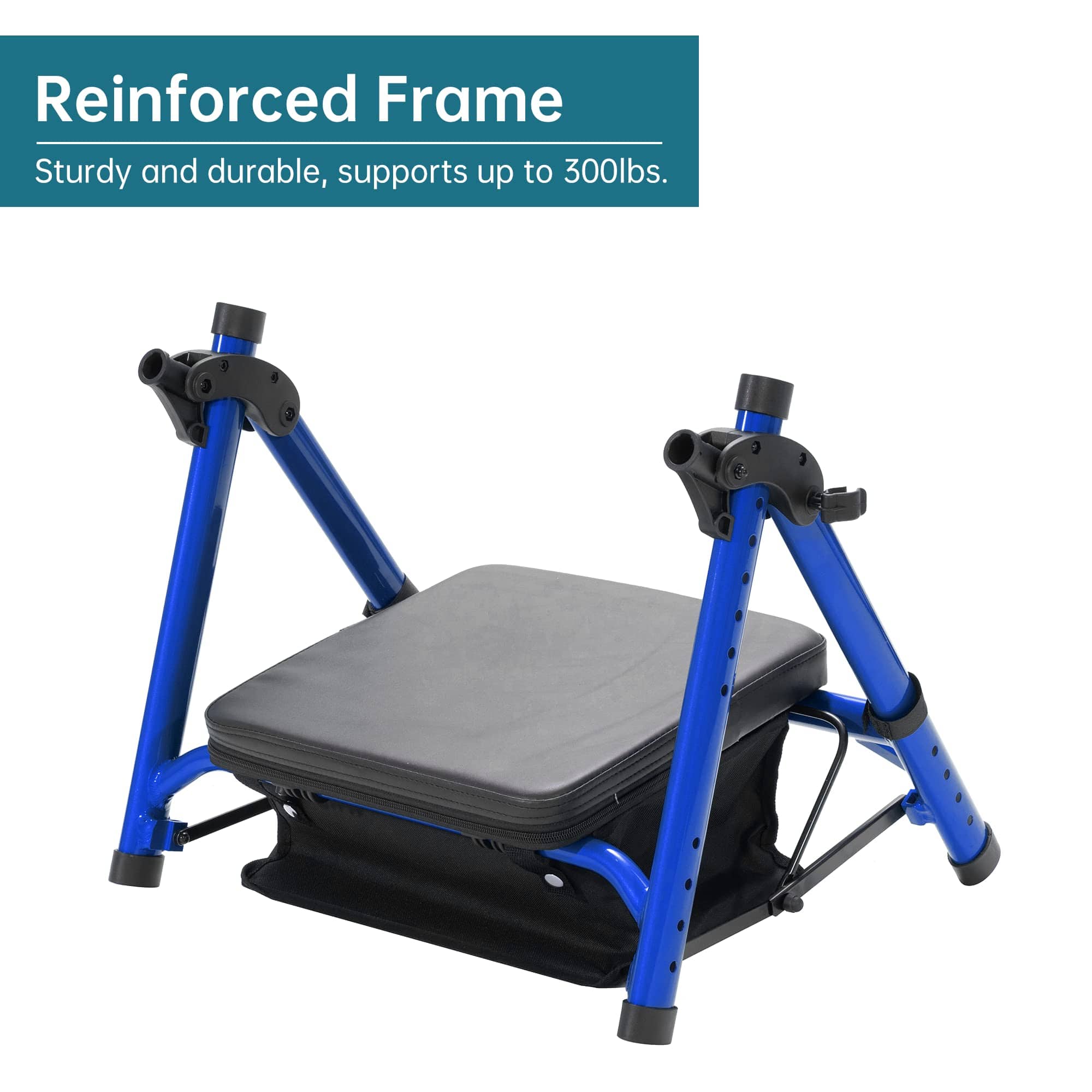 KLD-9218 All Terrain Dual-Brake Rollator Walker 8