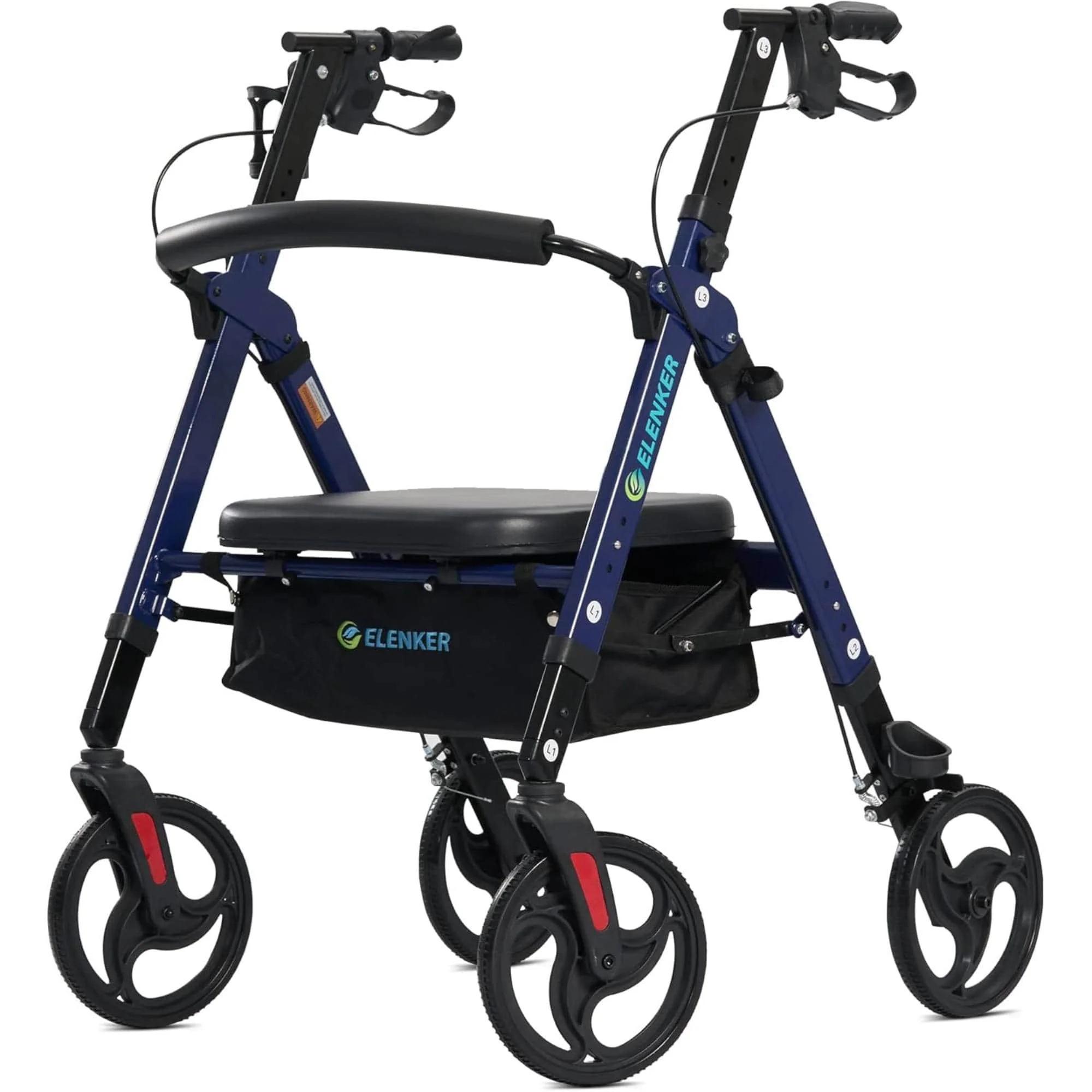 YF-9007A Dual-Brake Heavy Duty Rollator Walker 10
