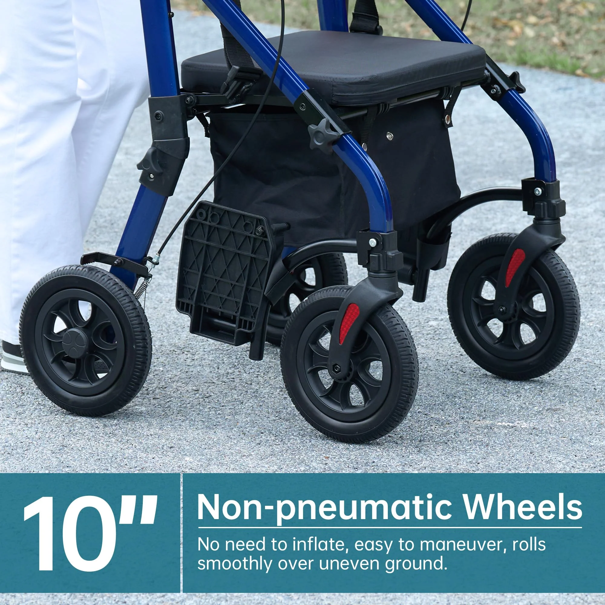 HFK-9269KD All Terrain 2-in-1 Rollator Walker 10