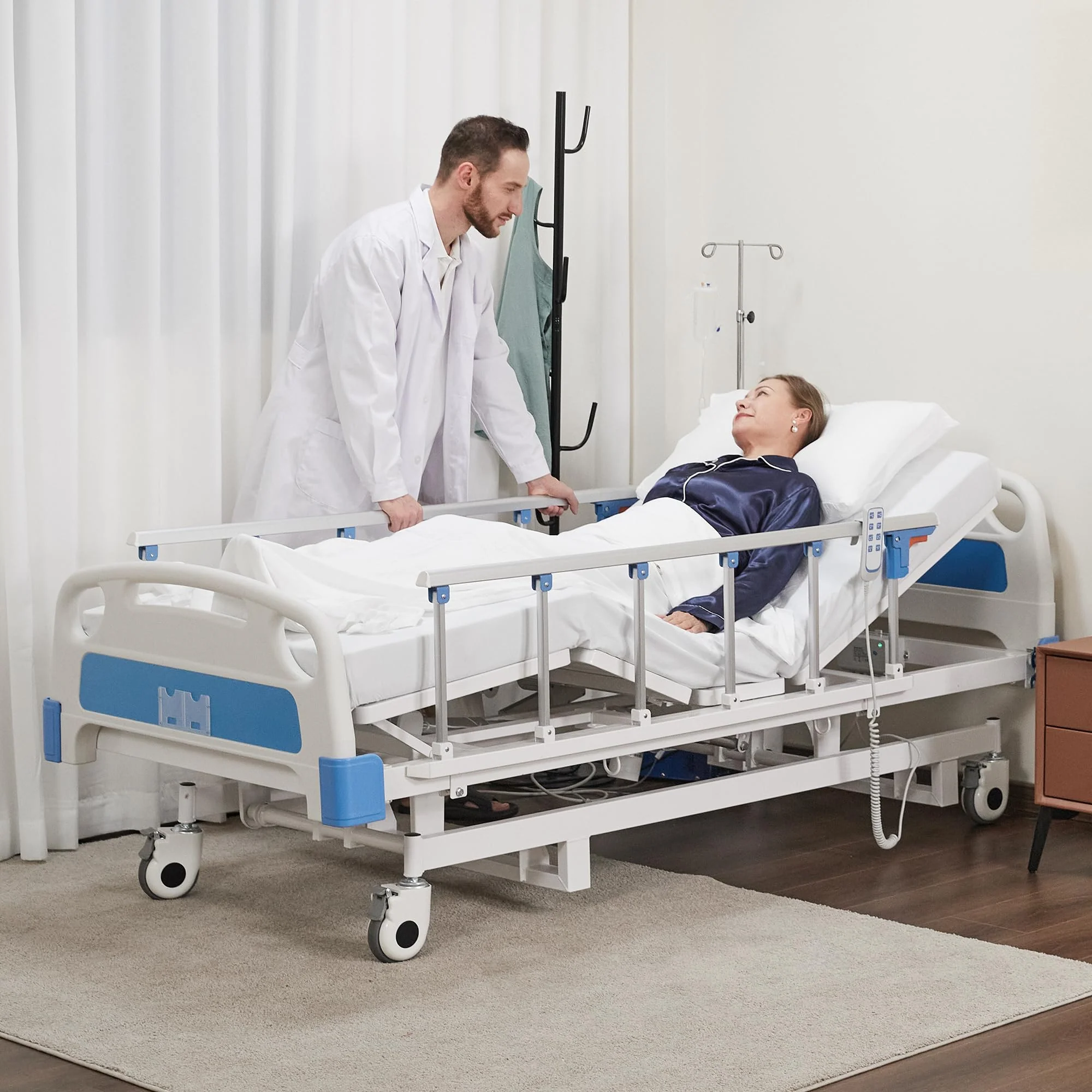 DH-6A431C 3 Function Quiet Full Electric Hospital Bed With Remote Control