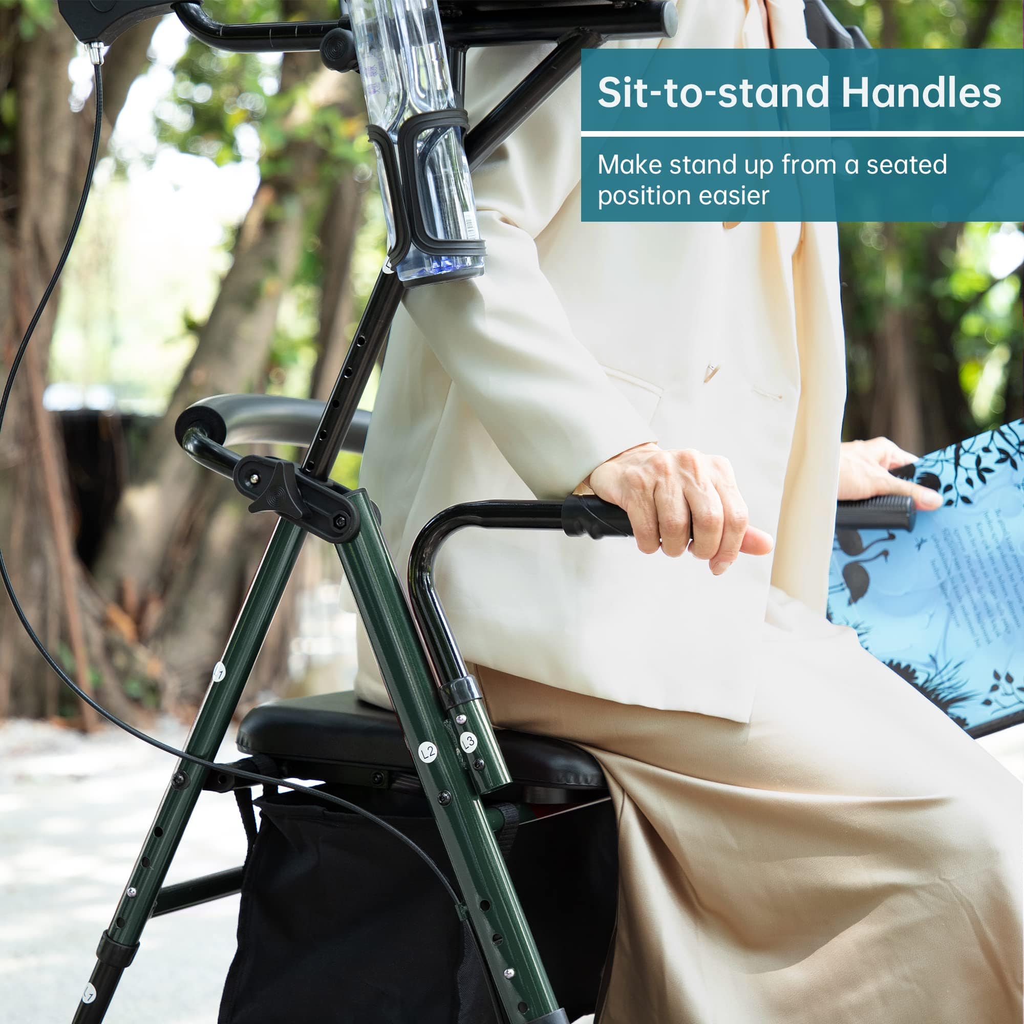 MT-8151 Dual-Brake Upright Walker 8