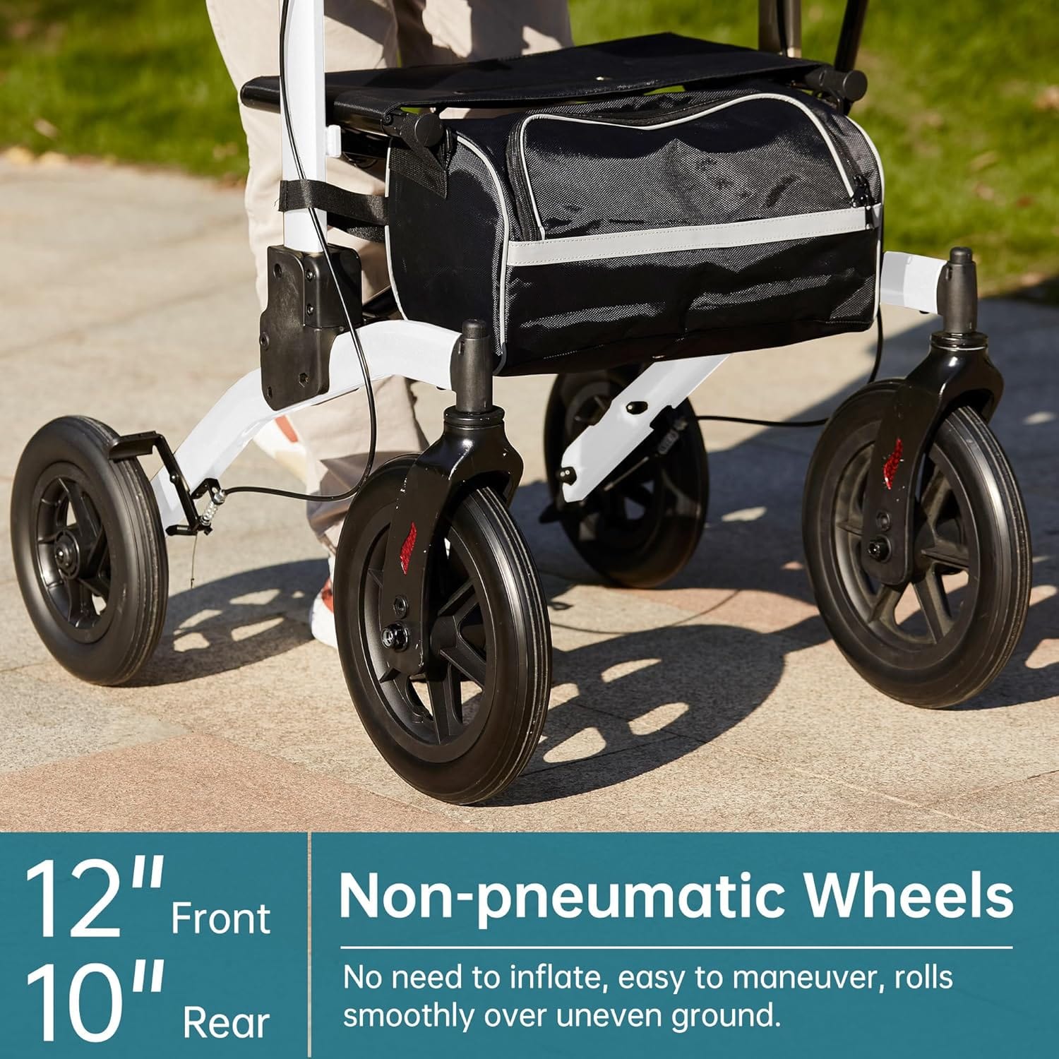 HFK-9240-2 All Terrain Dual-Brake Upright Walker 10