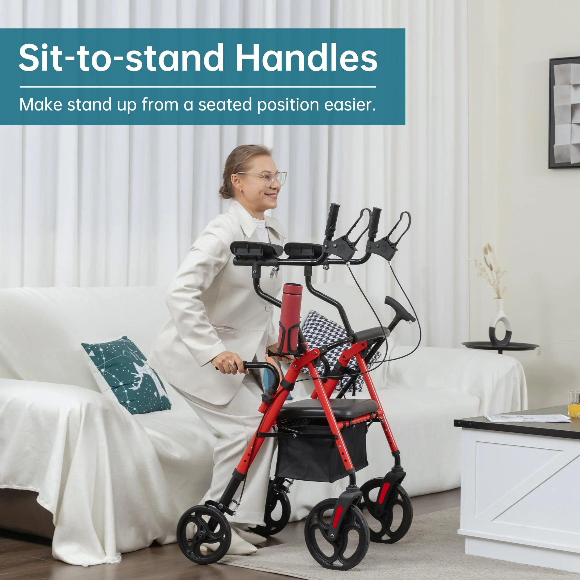 YF-9008C Dual-Brake Upright Walker 8