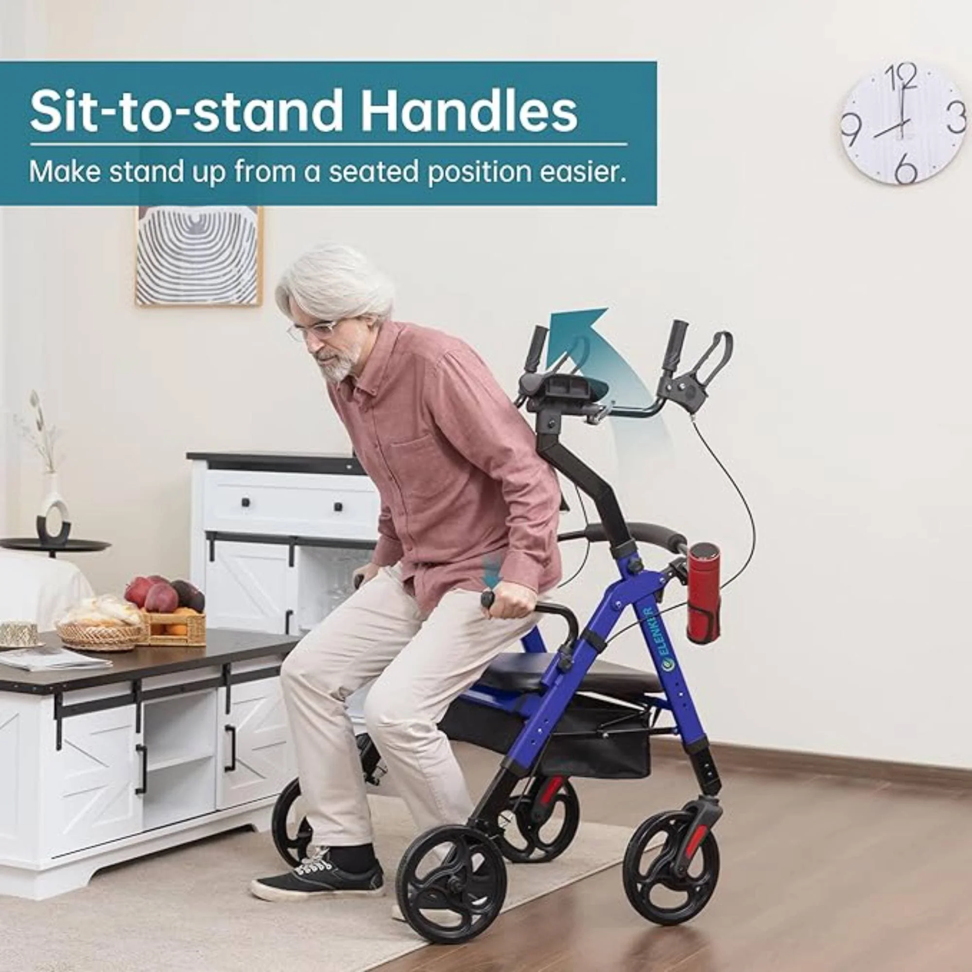 YF-9008A Dual-Brake Heavy Duty Upright Walker 10