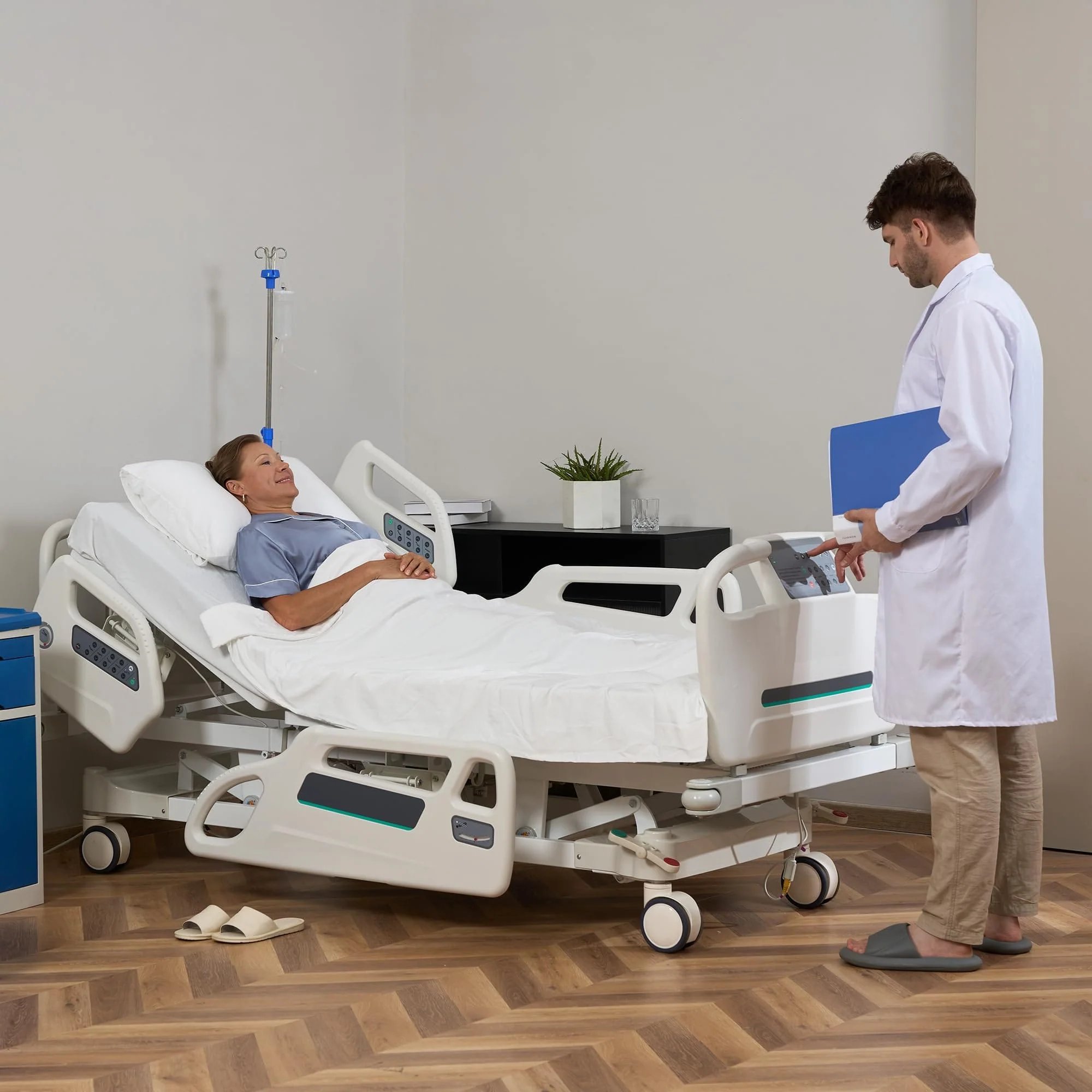 SLD-A51-112 Premium Heavy Duty Multi Functional Full Electric Hospital Bed With Control Panel