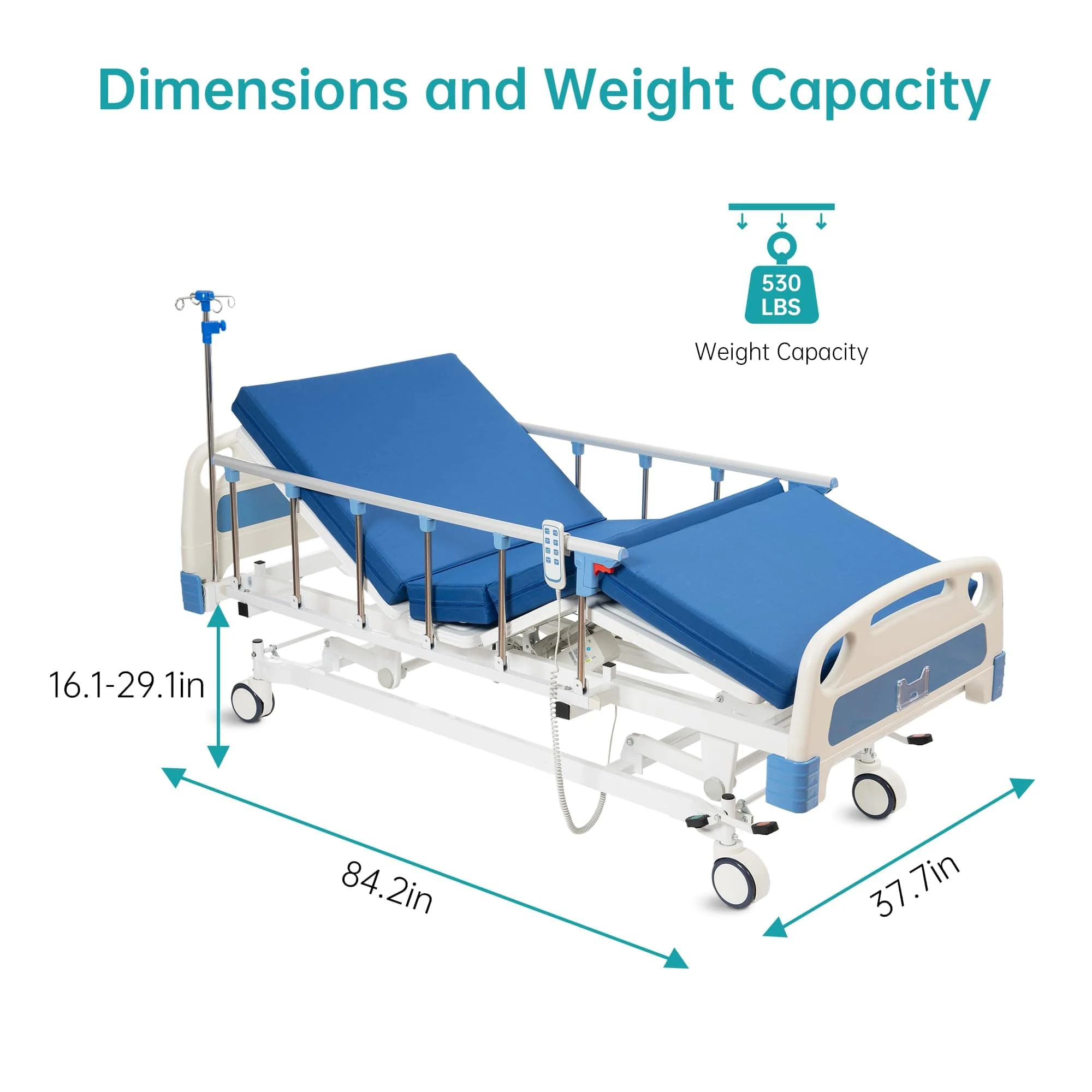 SLD-A31-111 3 Functional Heavy Duty Full Electric Hospital Bed With Remote Control