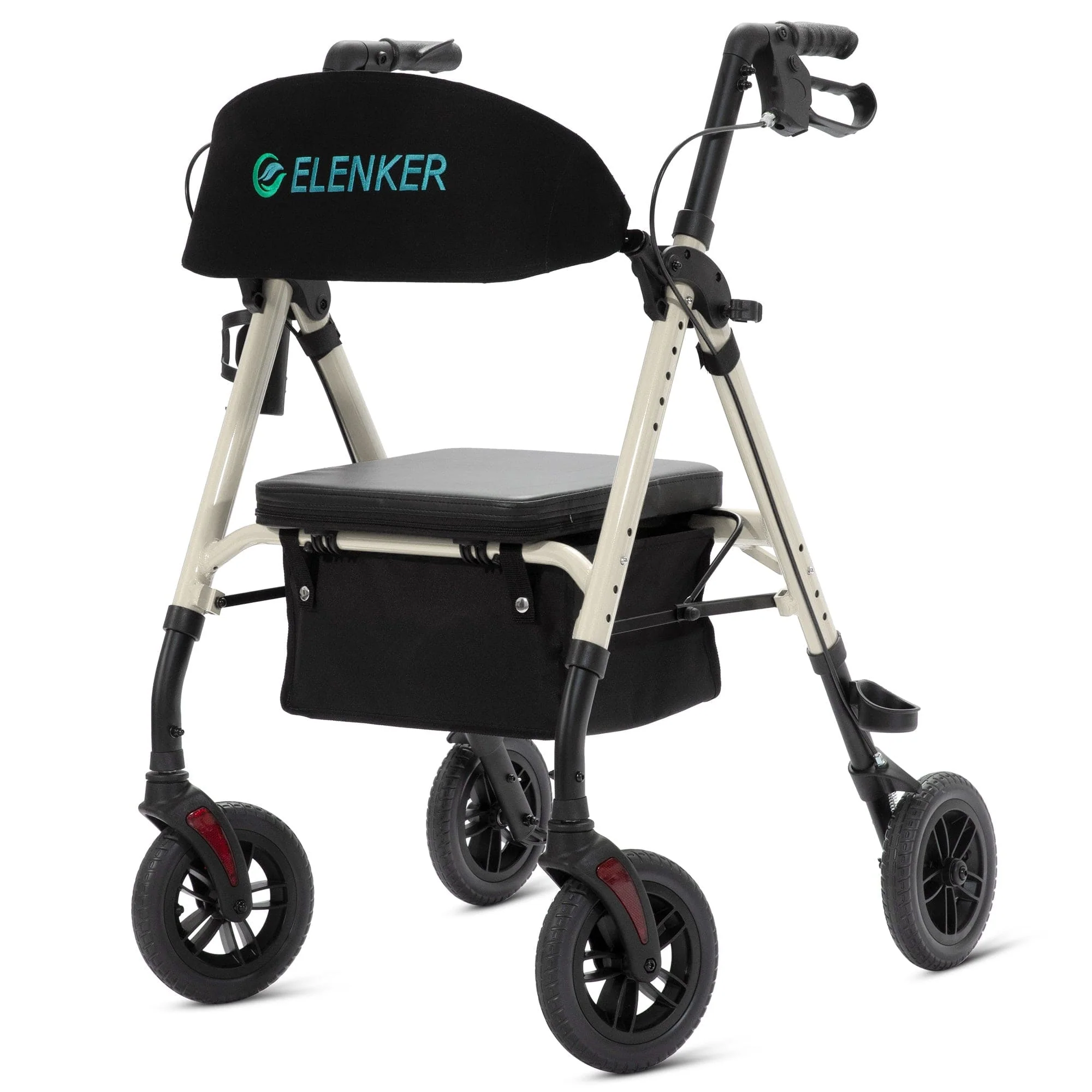 KLD-9218-10 All Terrain Dual-Brake Rollator Walker 10