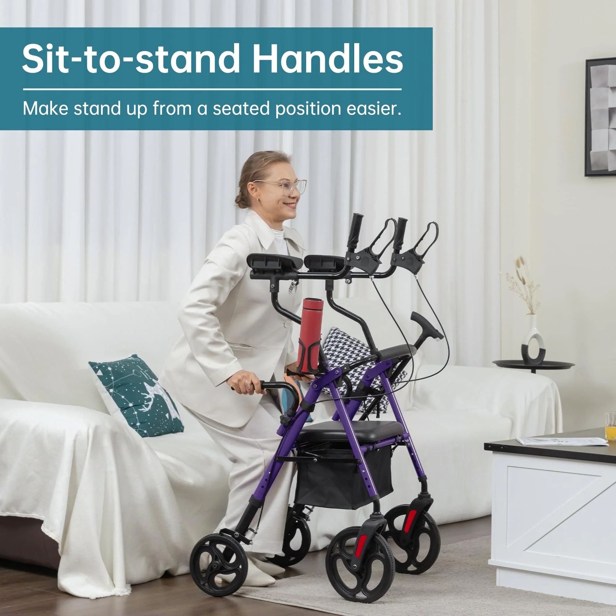 YF-9008C Dual-Brake Upright Walker 8