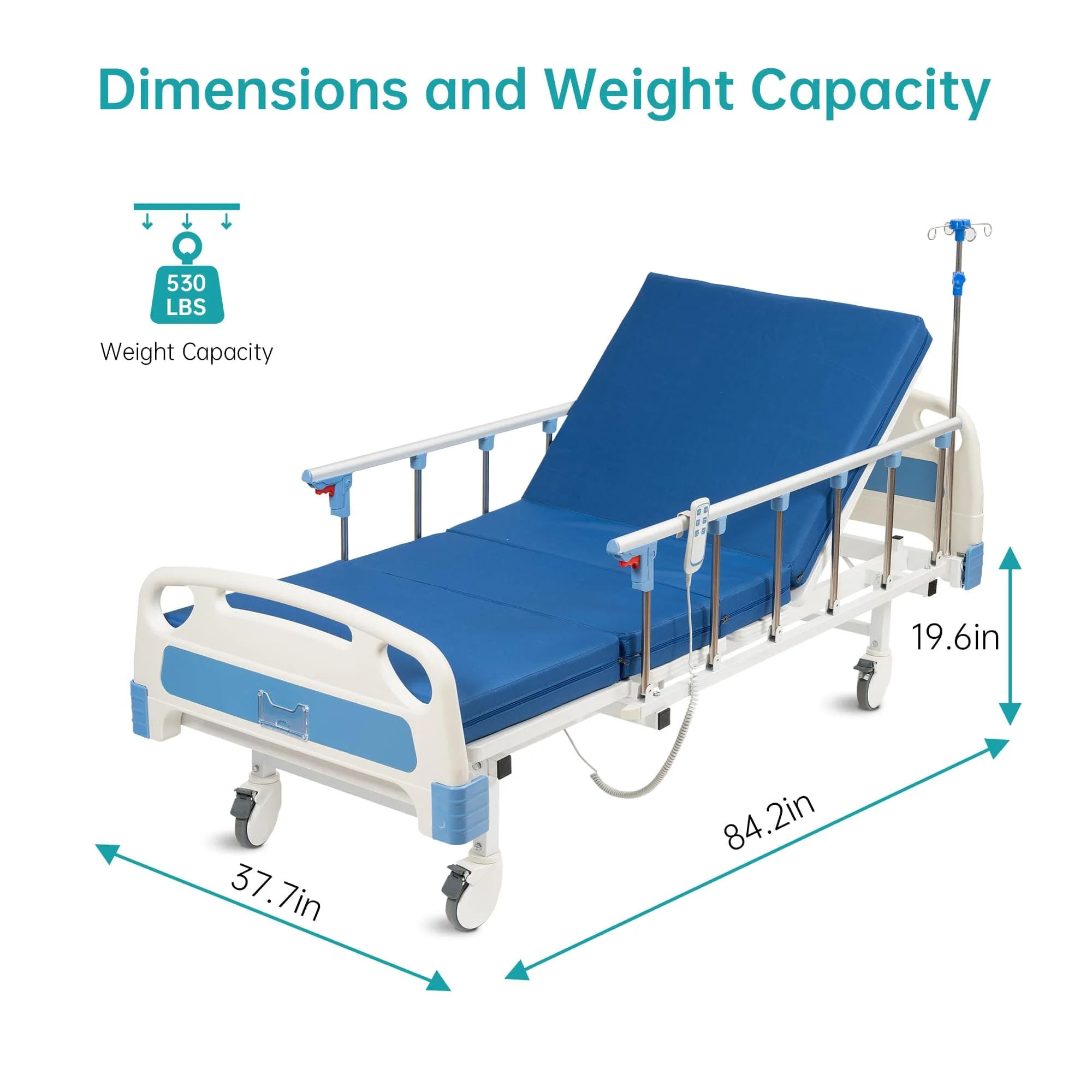 SLD-A21-111 2 Functional Heavy Duty Full Electric Hospital Bed With Remote Control