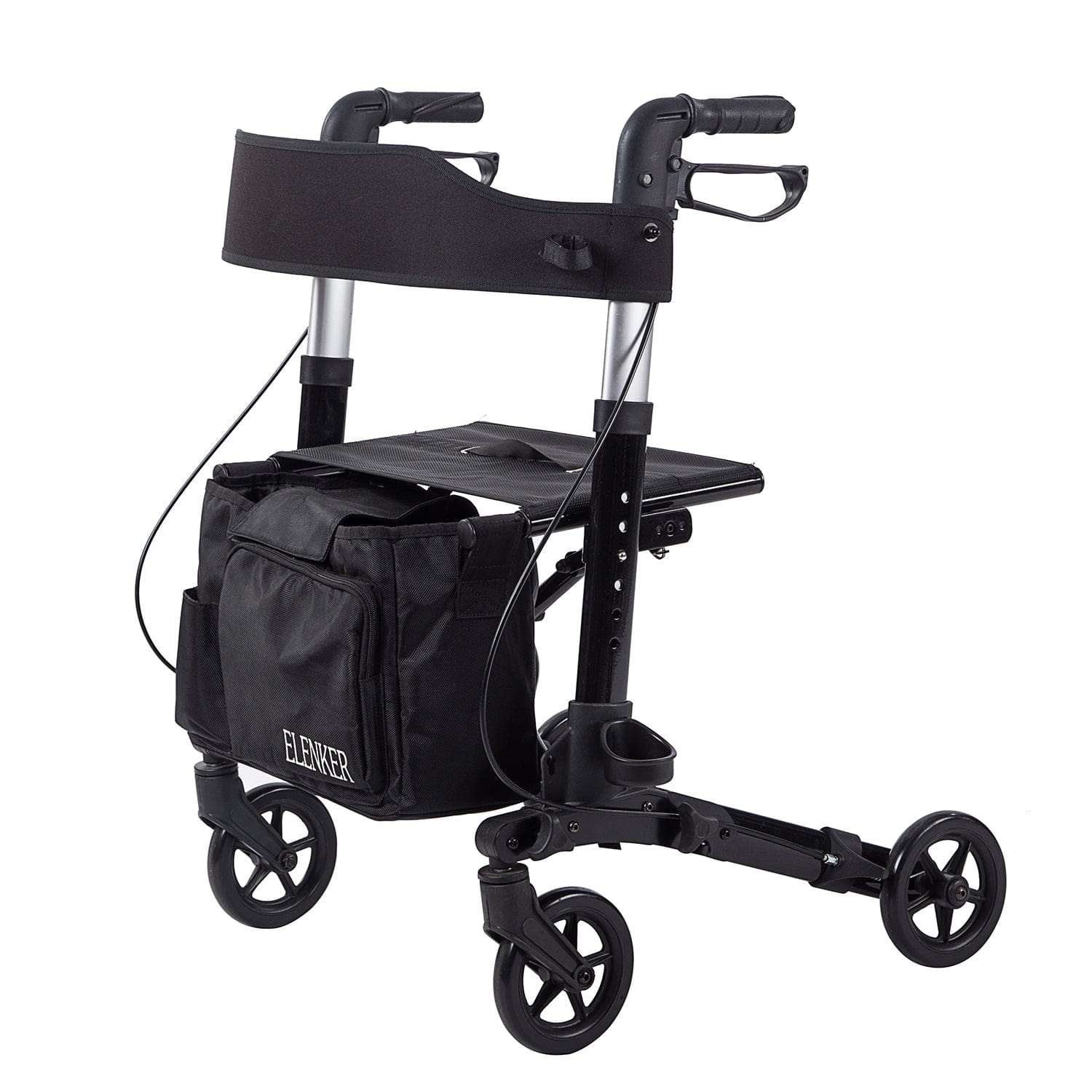 HFK-9202D Dual-Brake Compact Foldable Rollator Walker 6