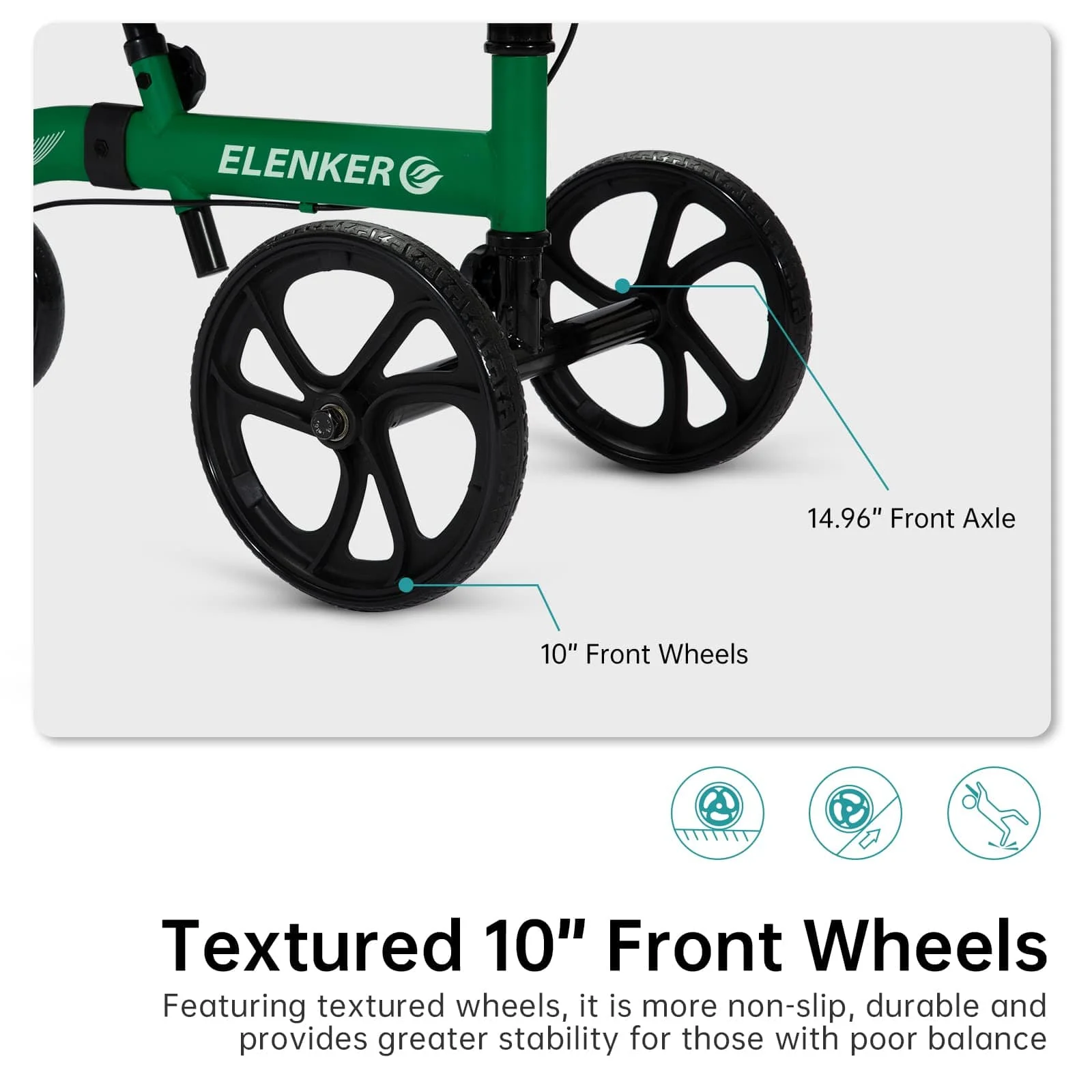 MT-9251 Best Value Steerable Medical Knee Walker with 10