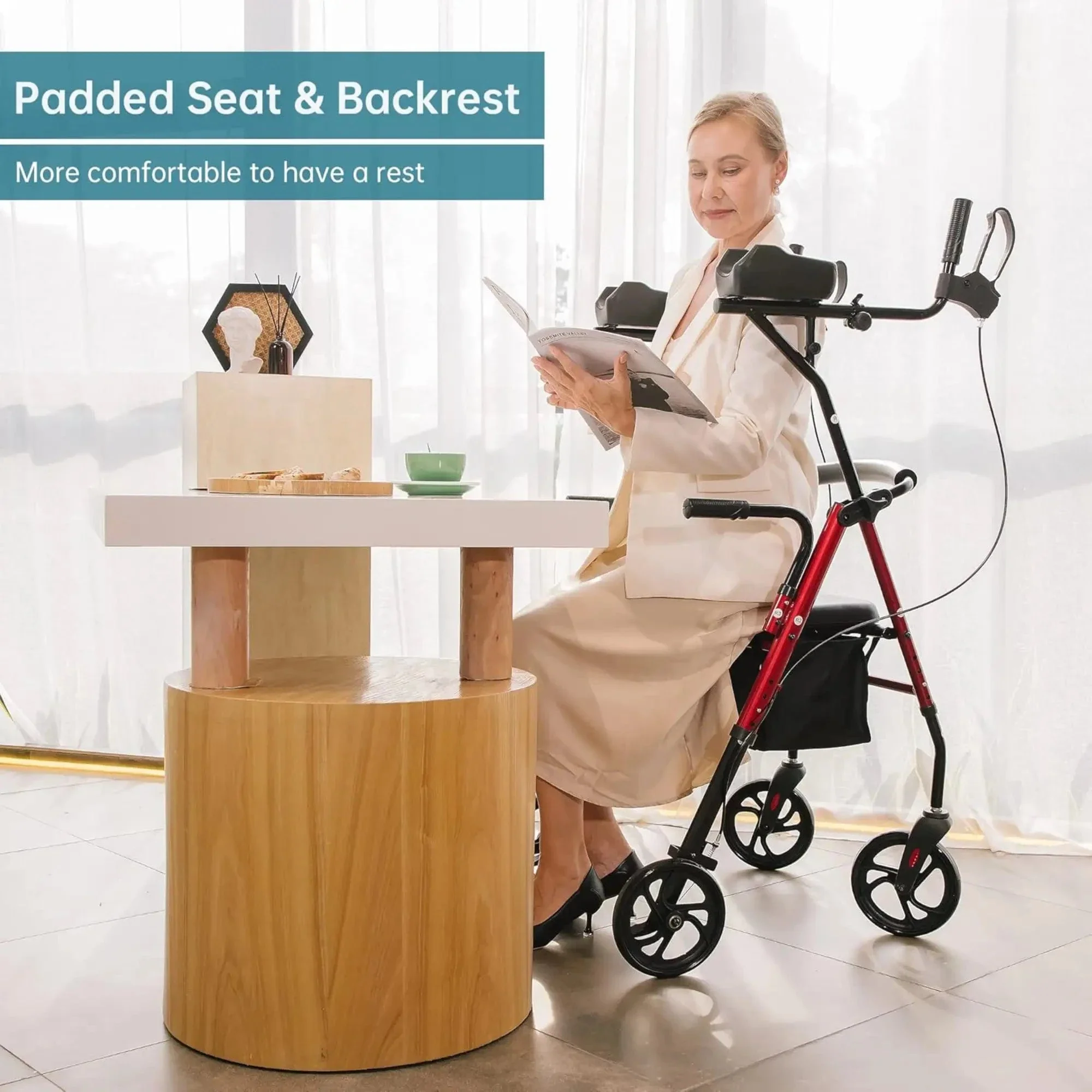 HFK-9236 Dual-Brake Upright Walker 8