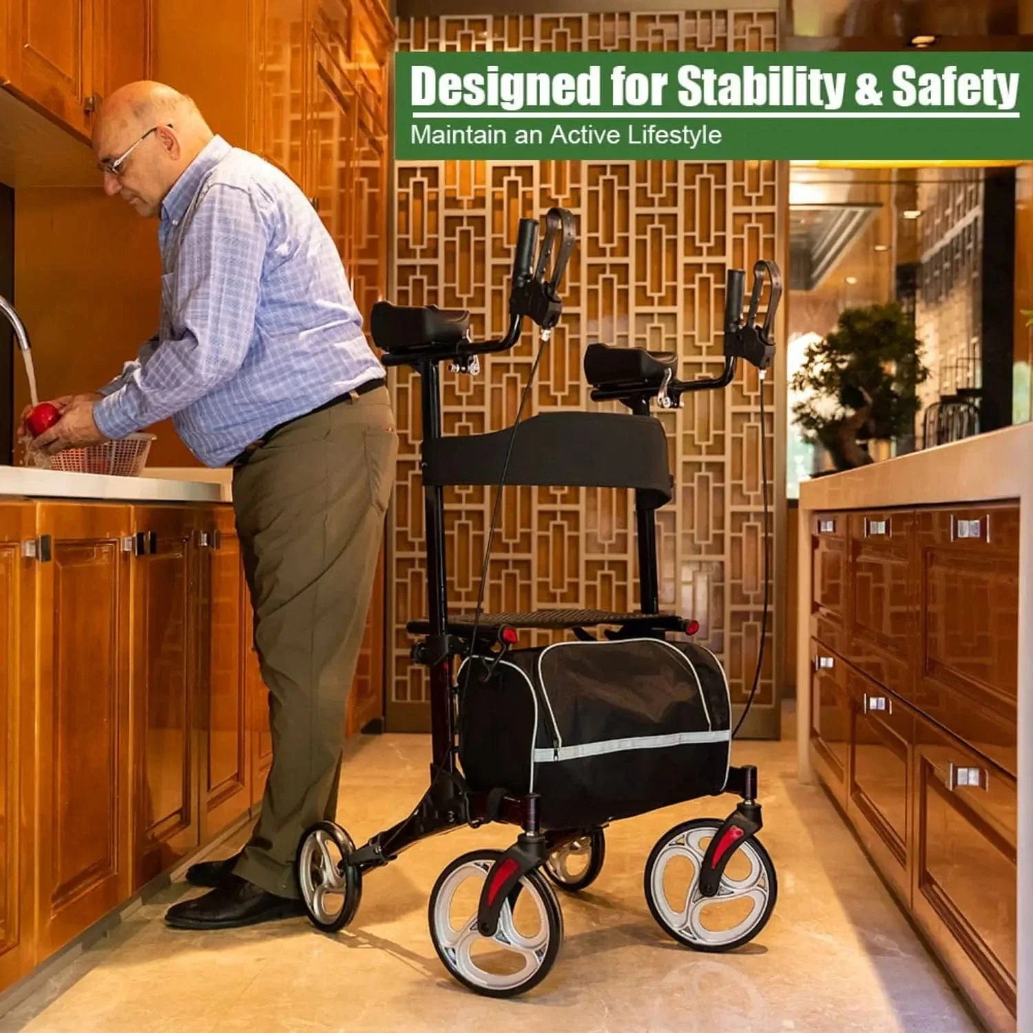 HFK-9223 Dual-Brake Upright Walker 8