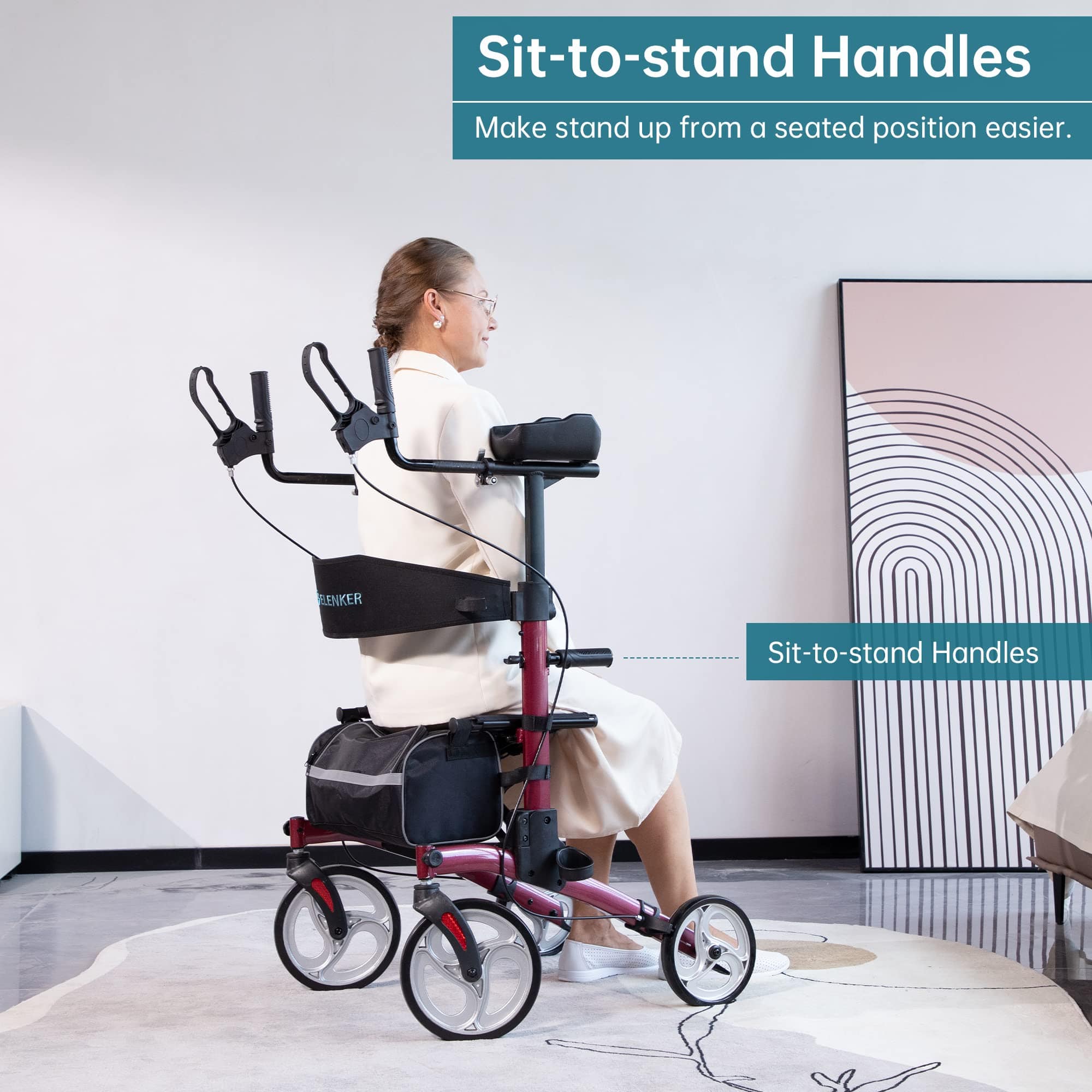 HFK-9240 Dual-Brake Upright walker 8