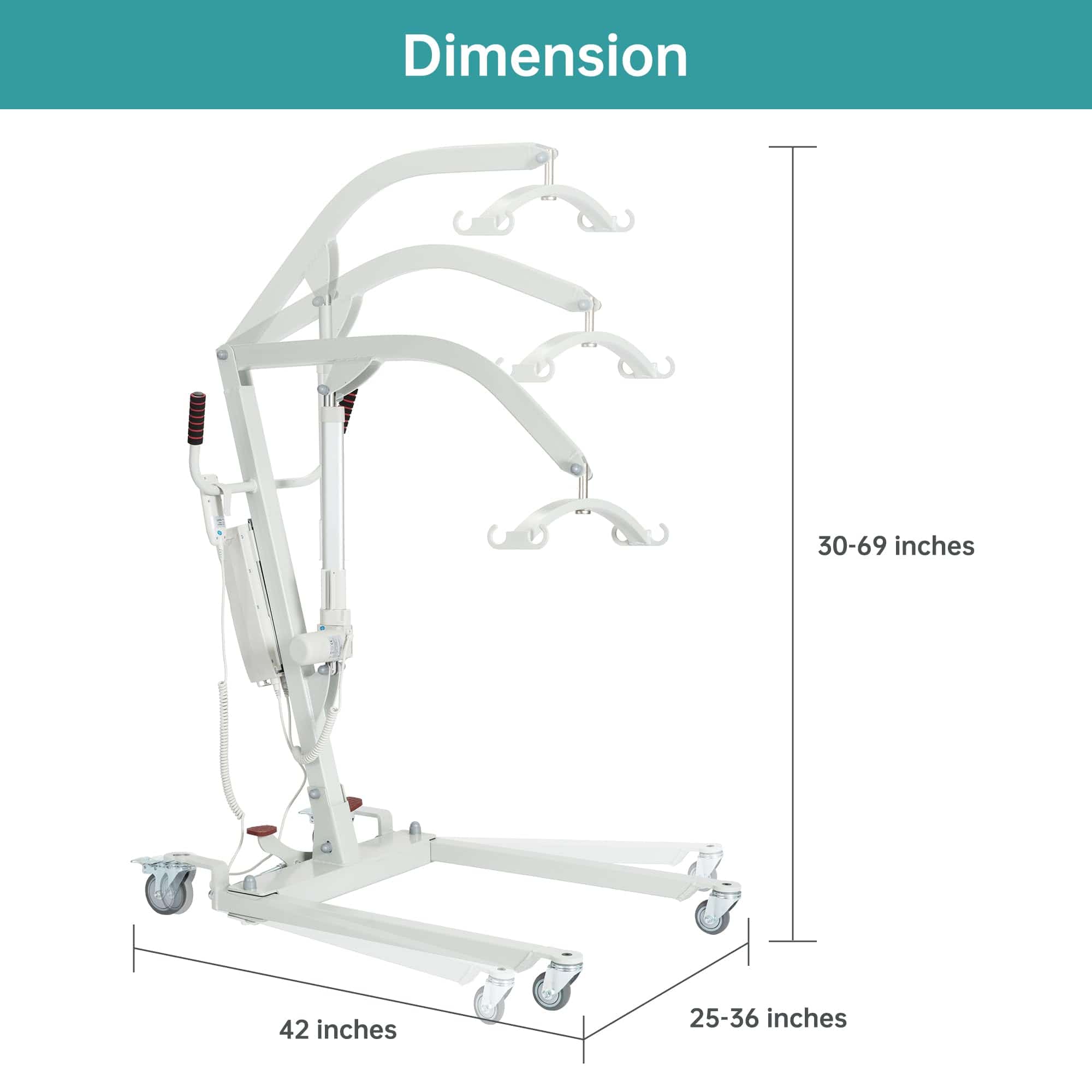 BHH-YWJ-DO2A 360° Swivel Easy-Operate Electric Patient Lift