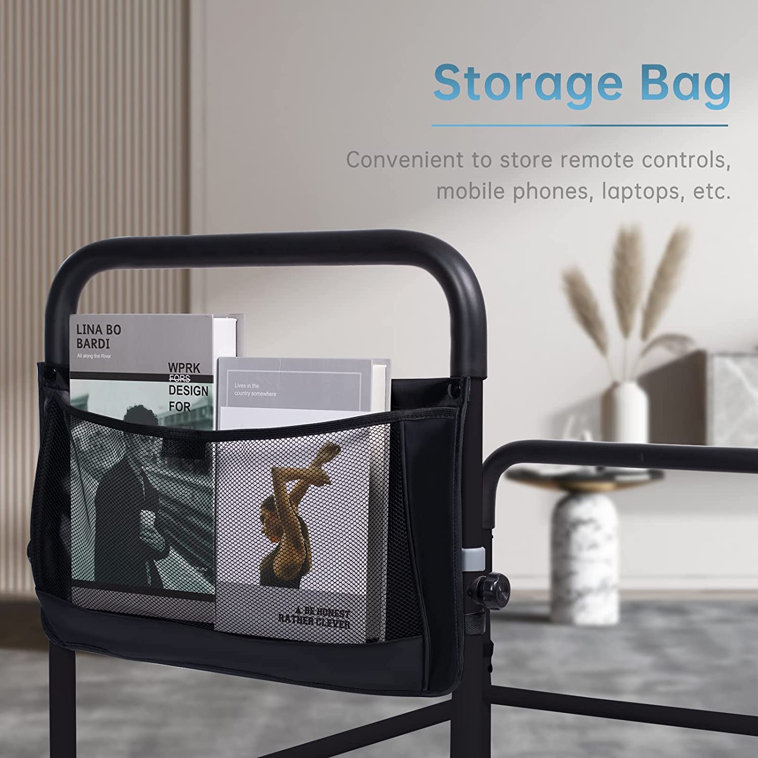 HFK-7204 Adjustable Safe Non-slip Bed Step Stool