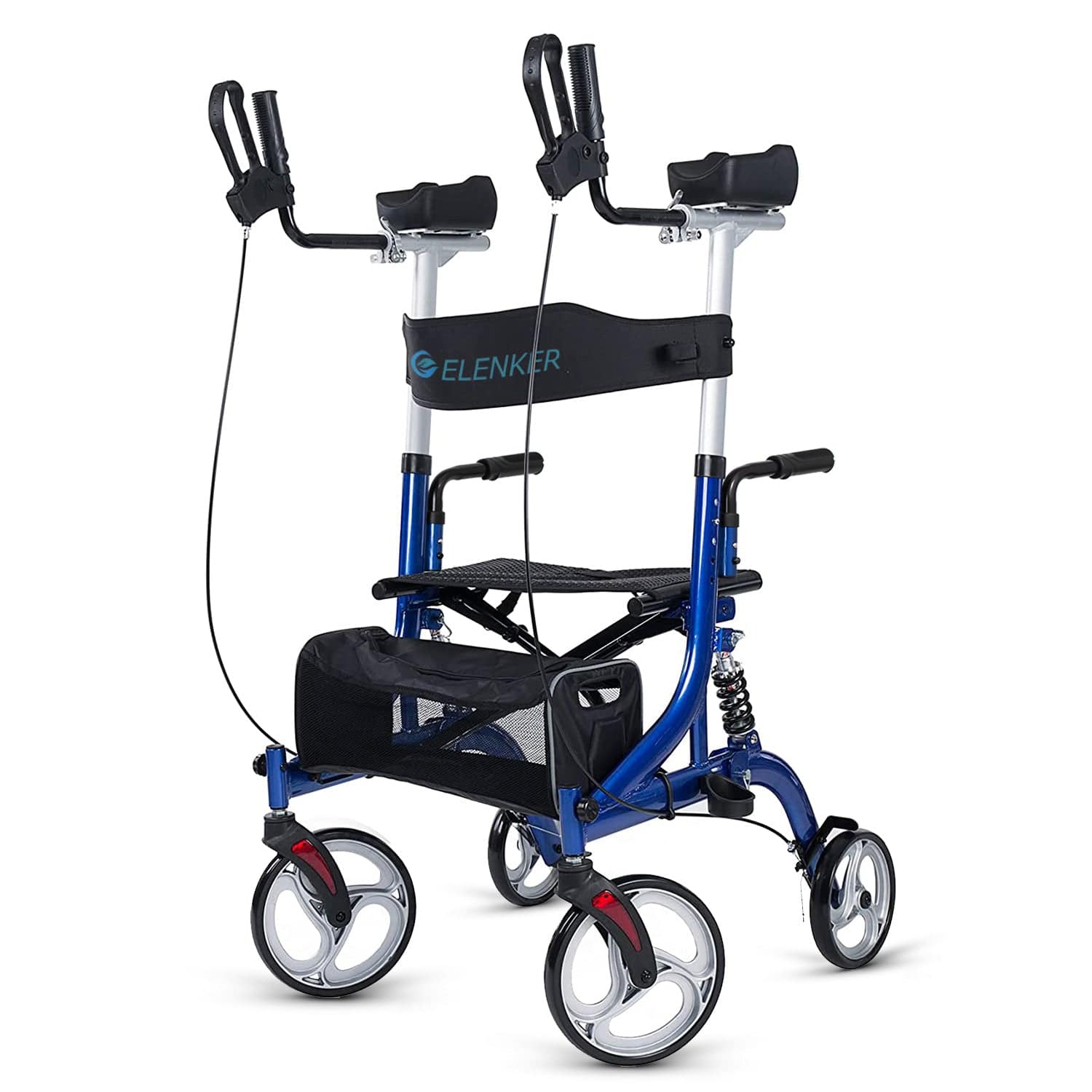 HFK-9211B Dual Brake Shock Absorbing Upright Walker 8