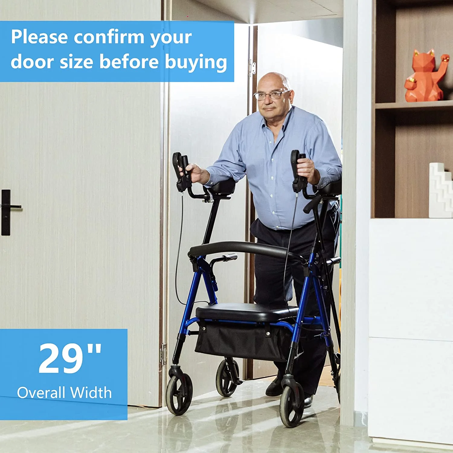 HFK-9219B Heavy Duty Bariatric Upright Walker 8