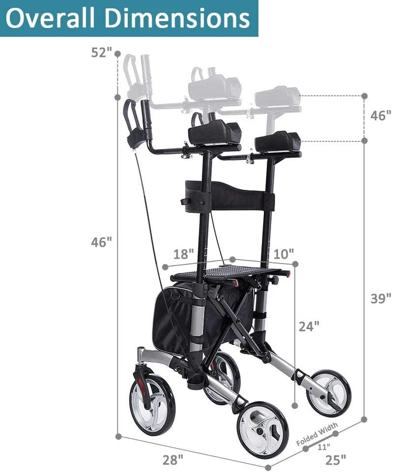 HFK-9223 Dual-Brake Upright Walker 8