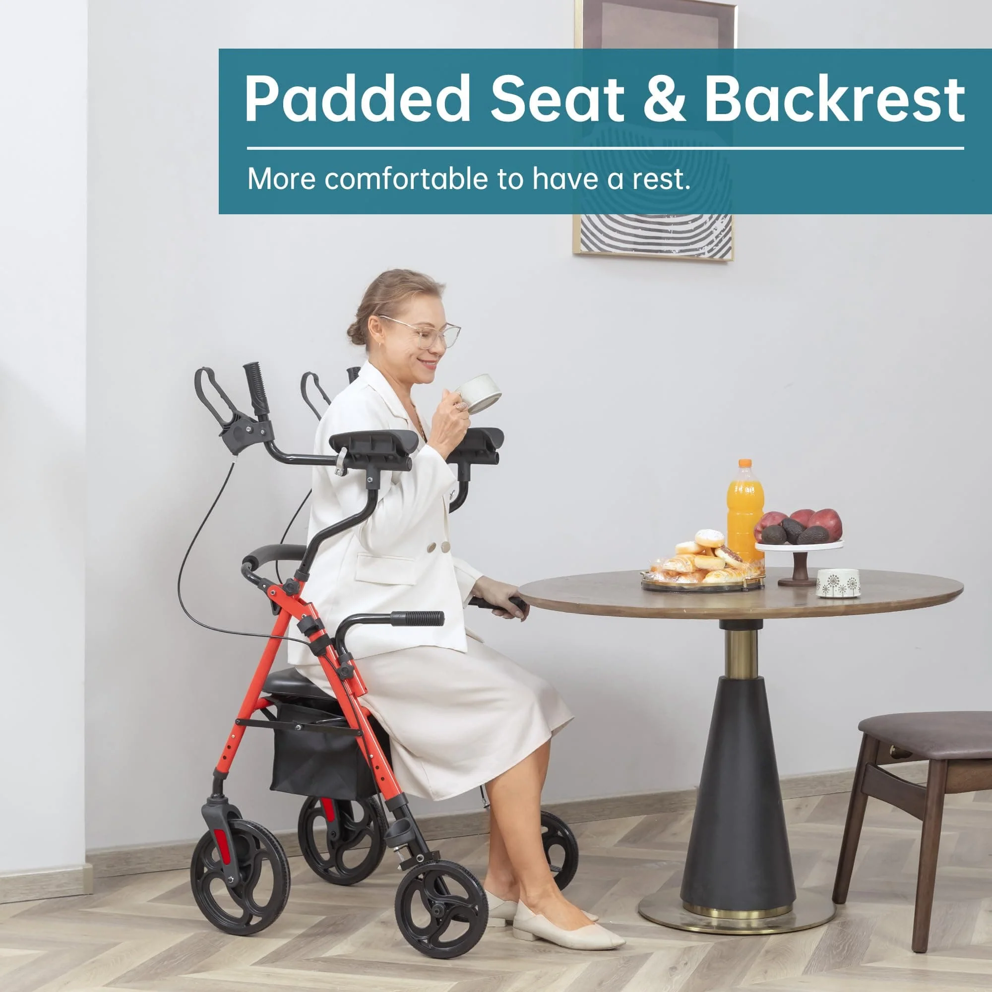 YF-9008C Dual-Brake Upright Walker 8