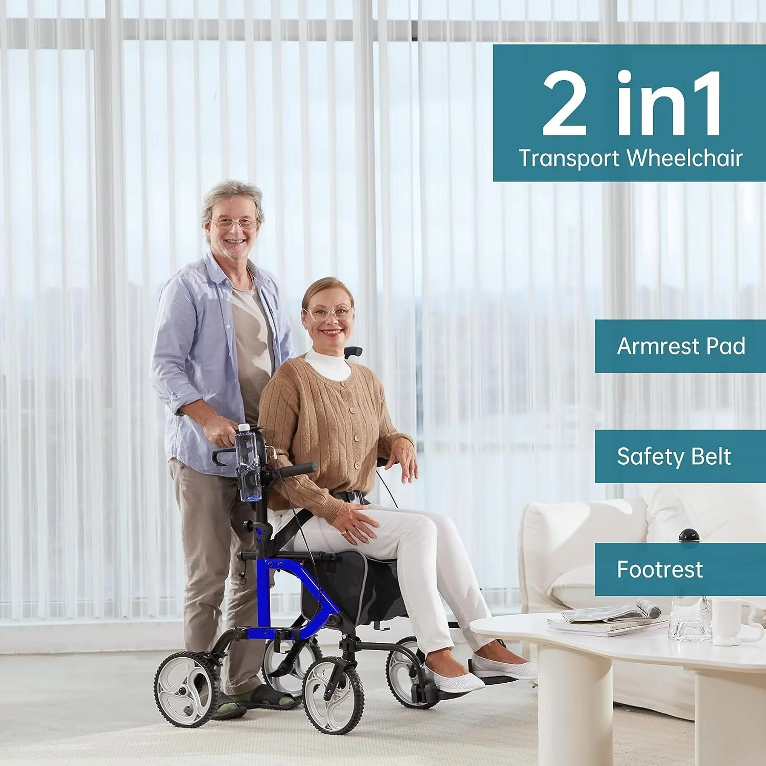 KLD-9224 2-in-1 Rollator Walker 10