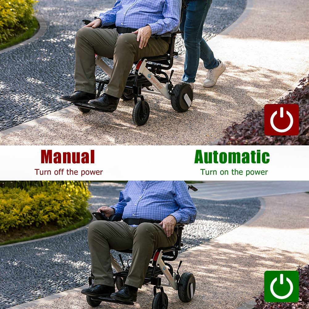 DY01106 Quick Folding Smart Braking Electric Wheelchair