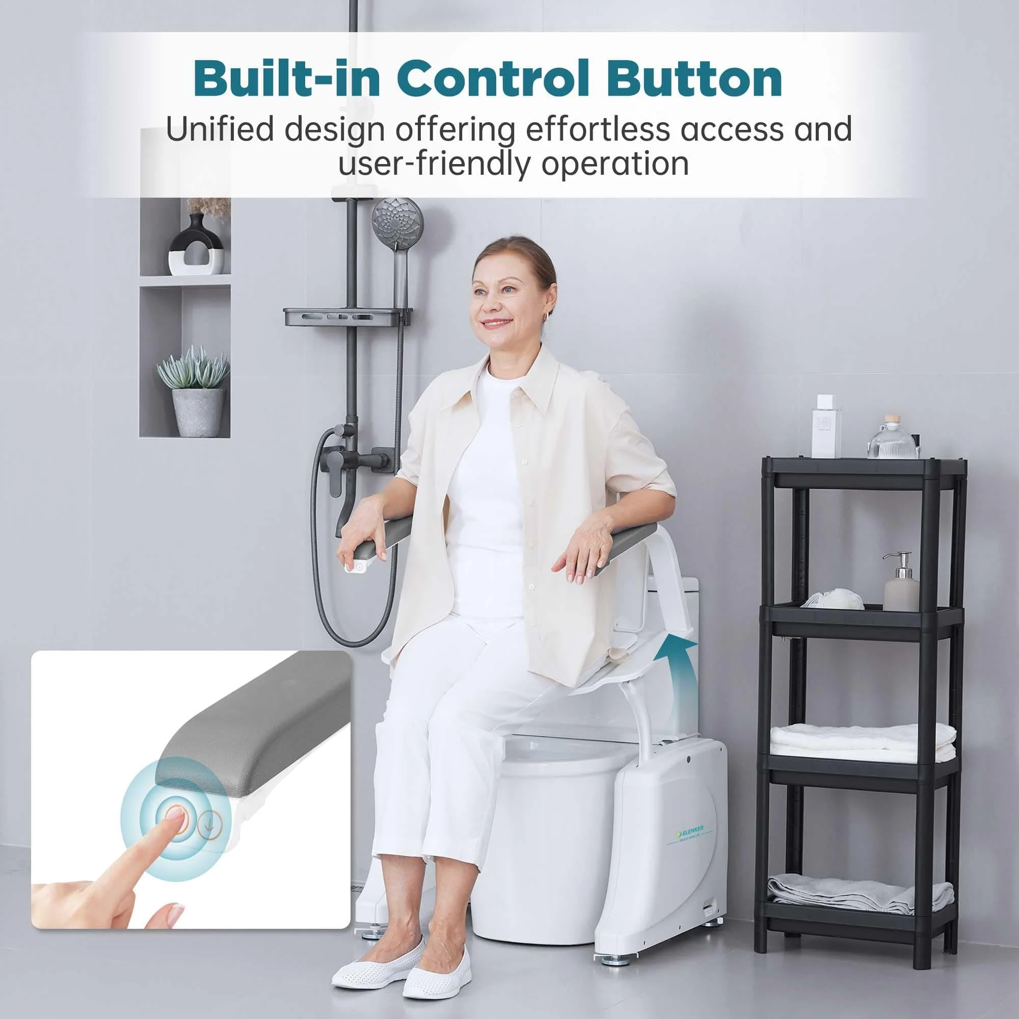 JC-JC35LT1 Electric Toilet Smooth Motorized Riser