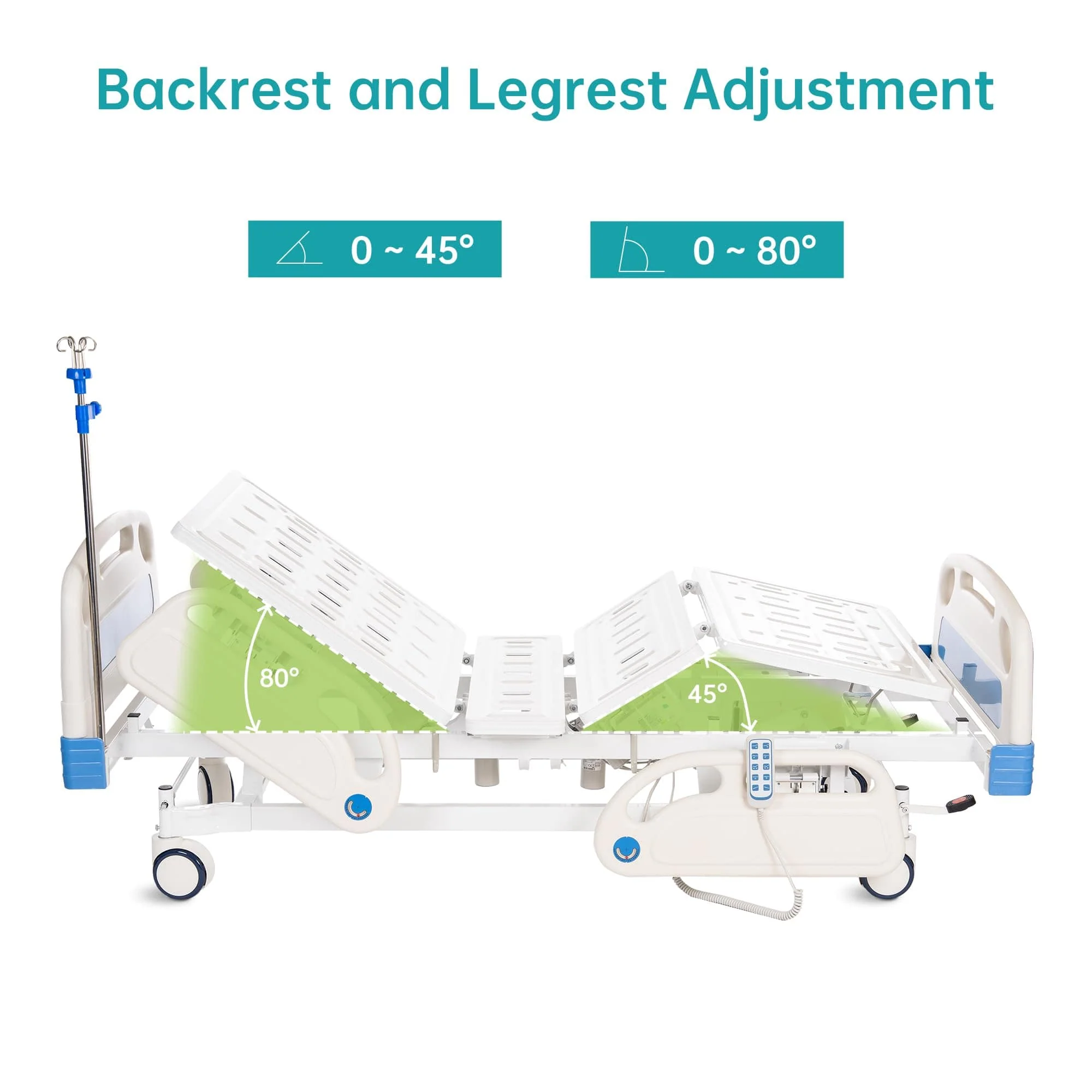 SLD-A51-111 5 Functional Heavy Duty Full Electric Hospital Bed With Remote Control