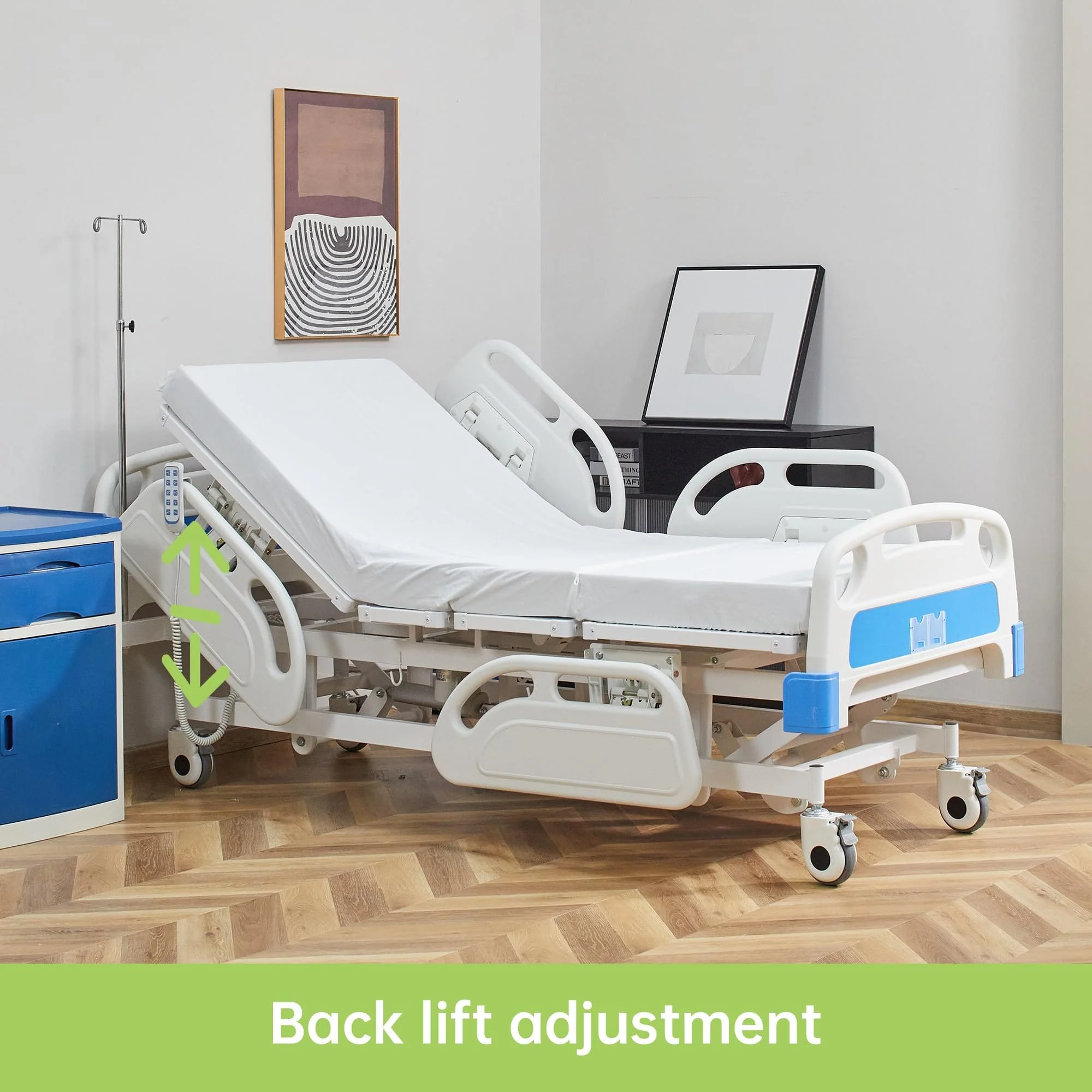 DH-7A13 5-Function Quiet Full Electric Hospital Bed With Remote Control