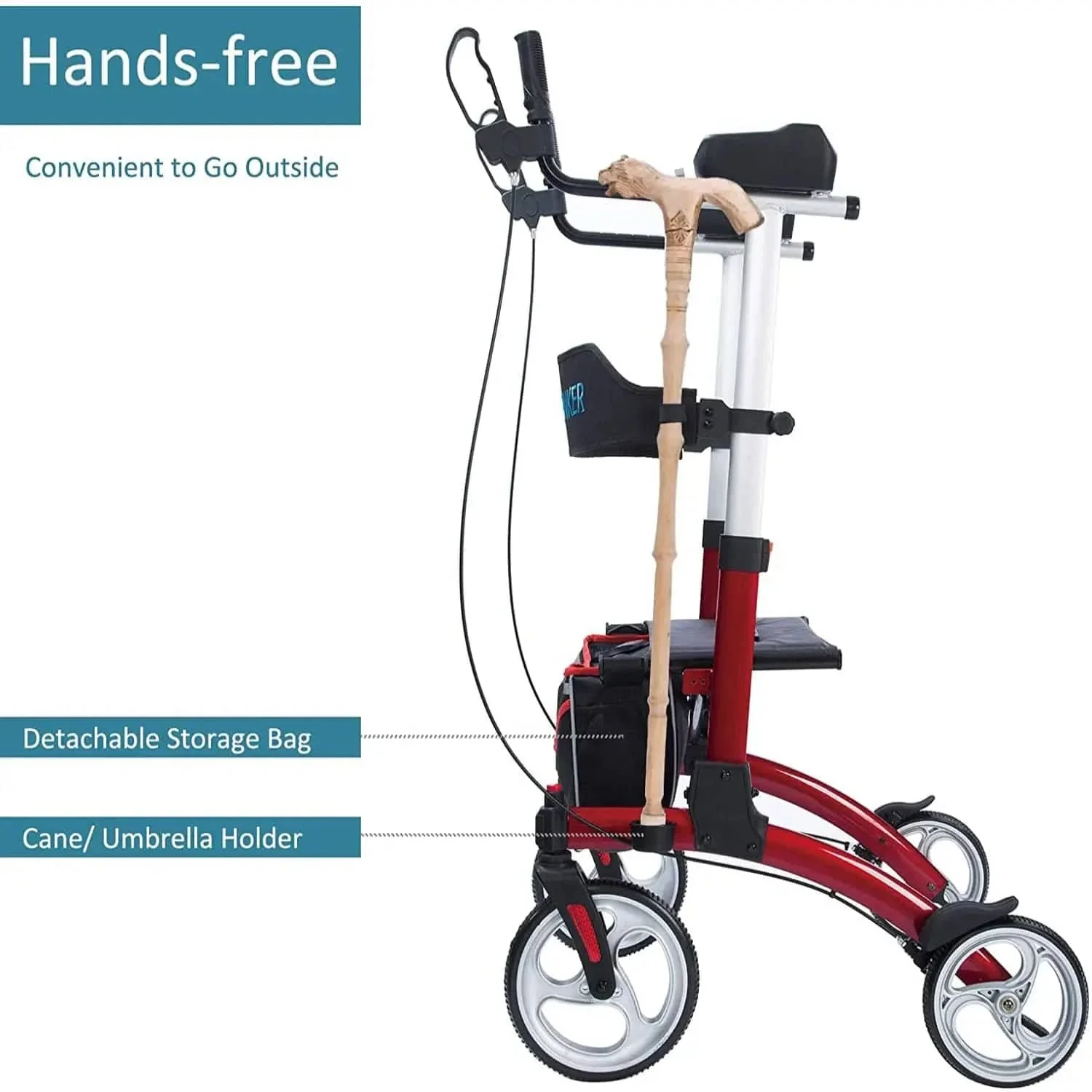 HCT-9291D Dual-Brake Upright Walker 8