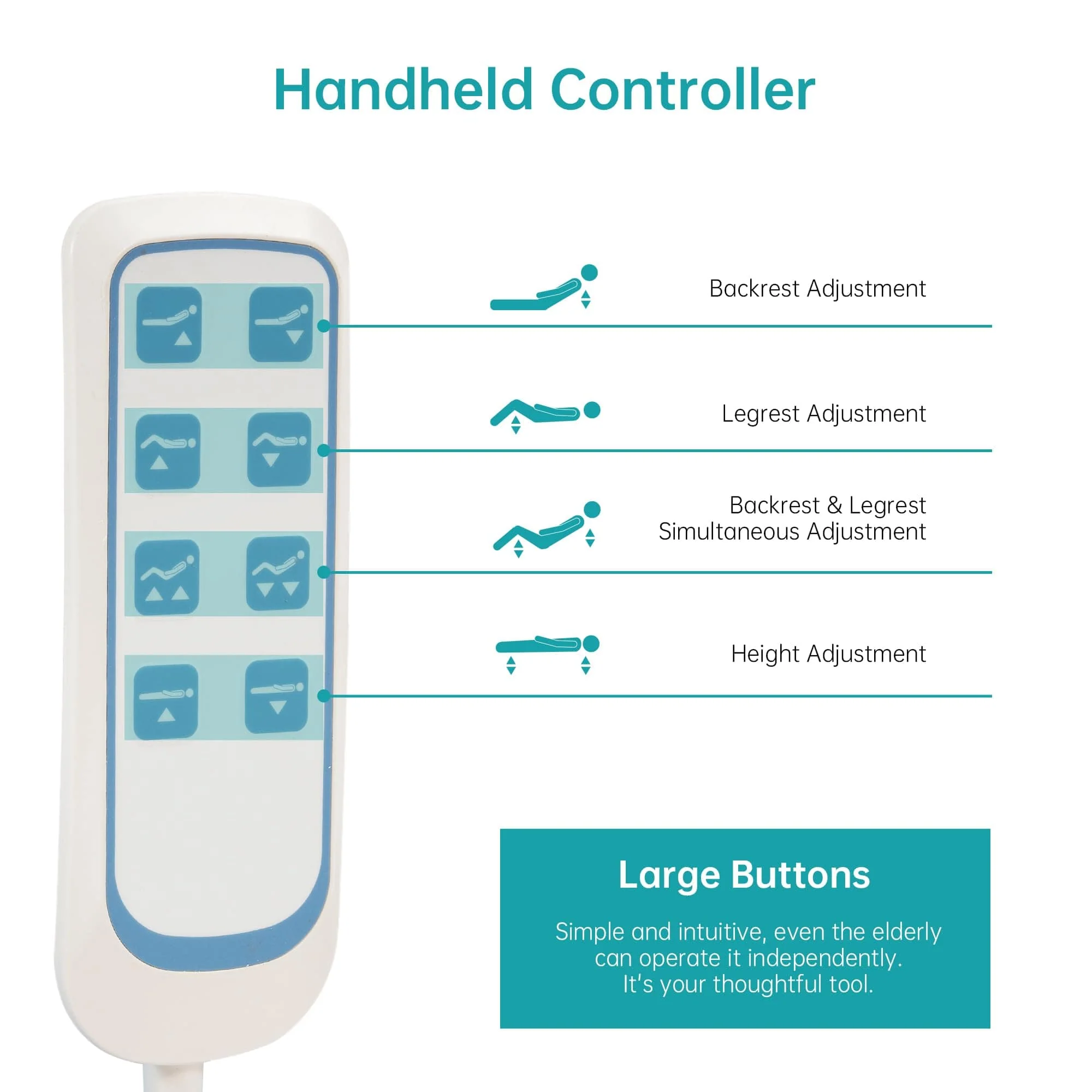 SLD-A31-111 3 Functional Heavy Duty Full Electric Hospital Bed With Remote Control
