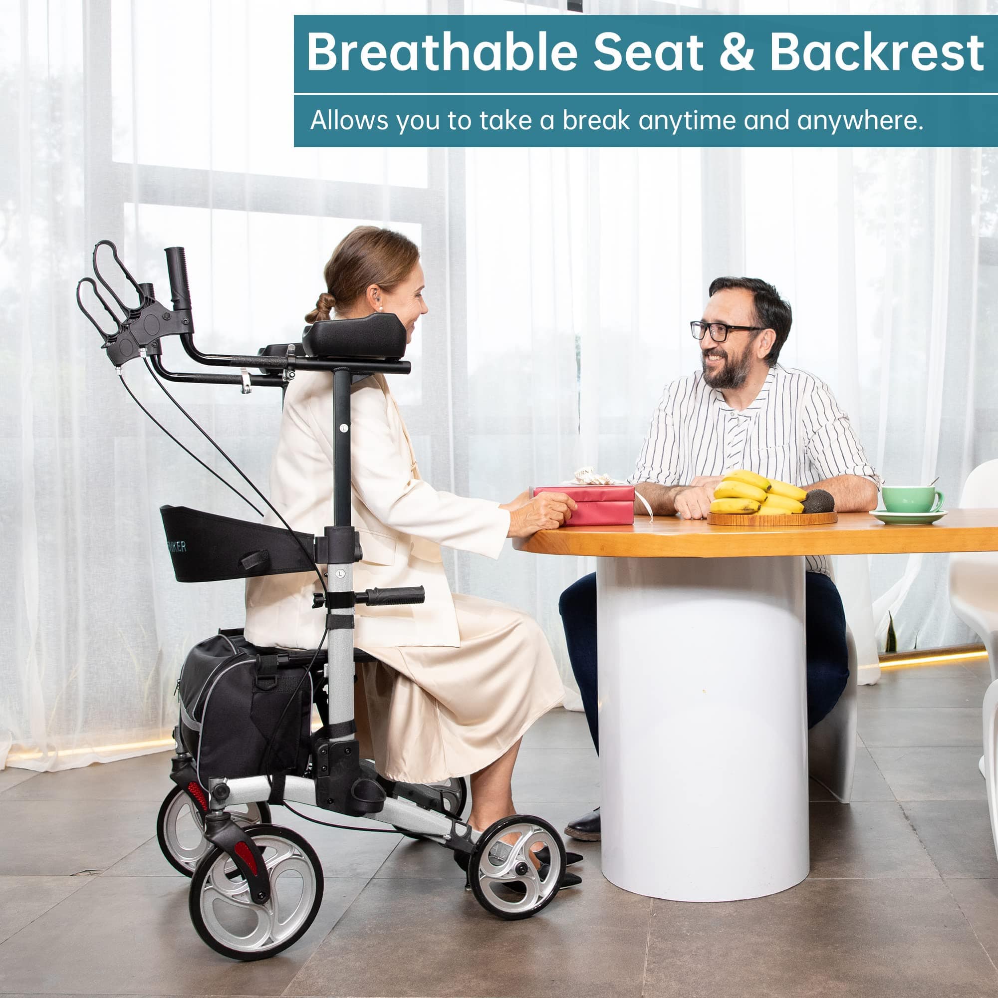 HFK-9240 Dual-Brake Upright walker 8