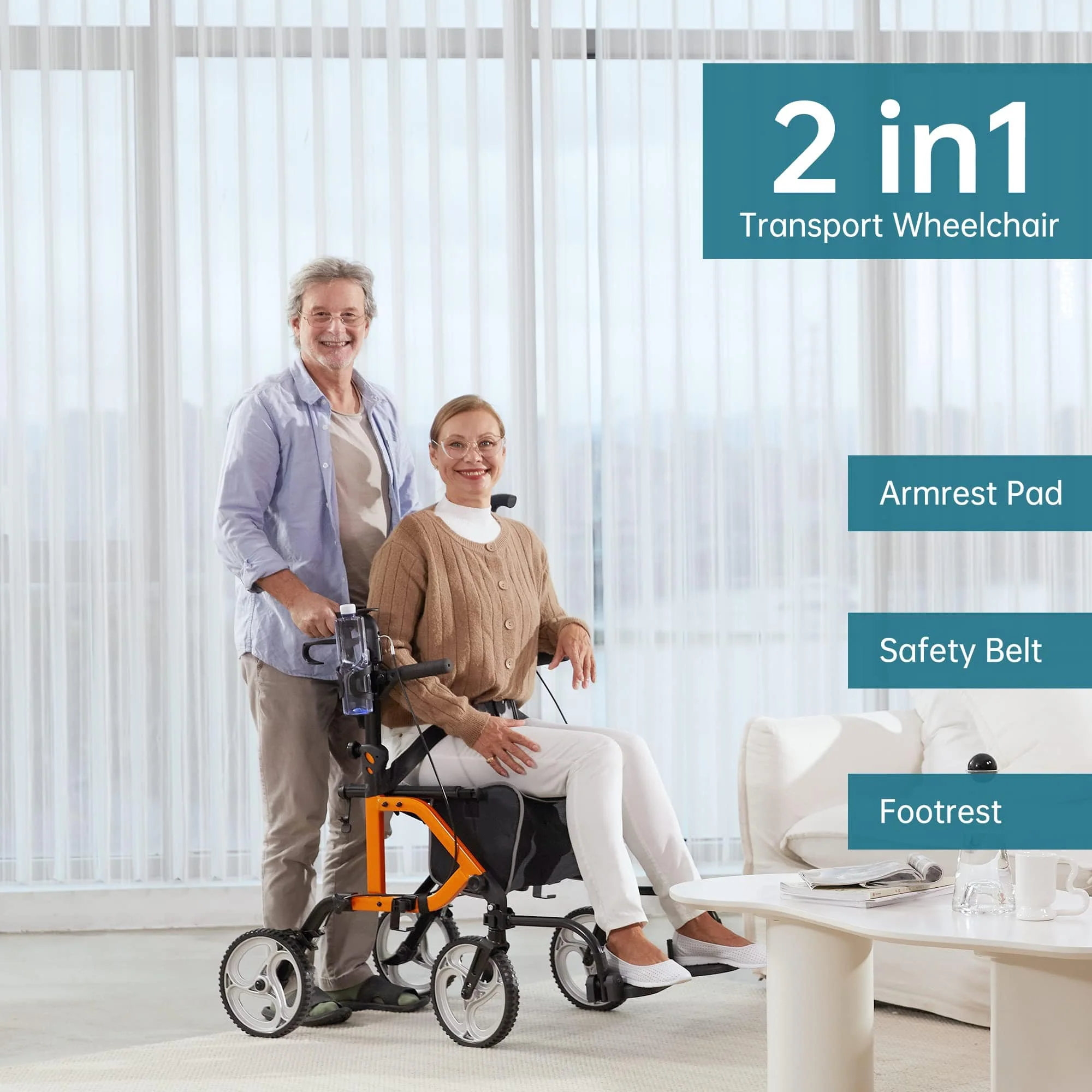 KLD-9224 2-in-1 Rollator Walker 10