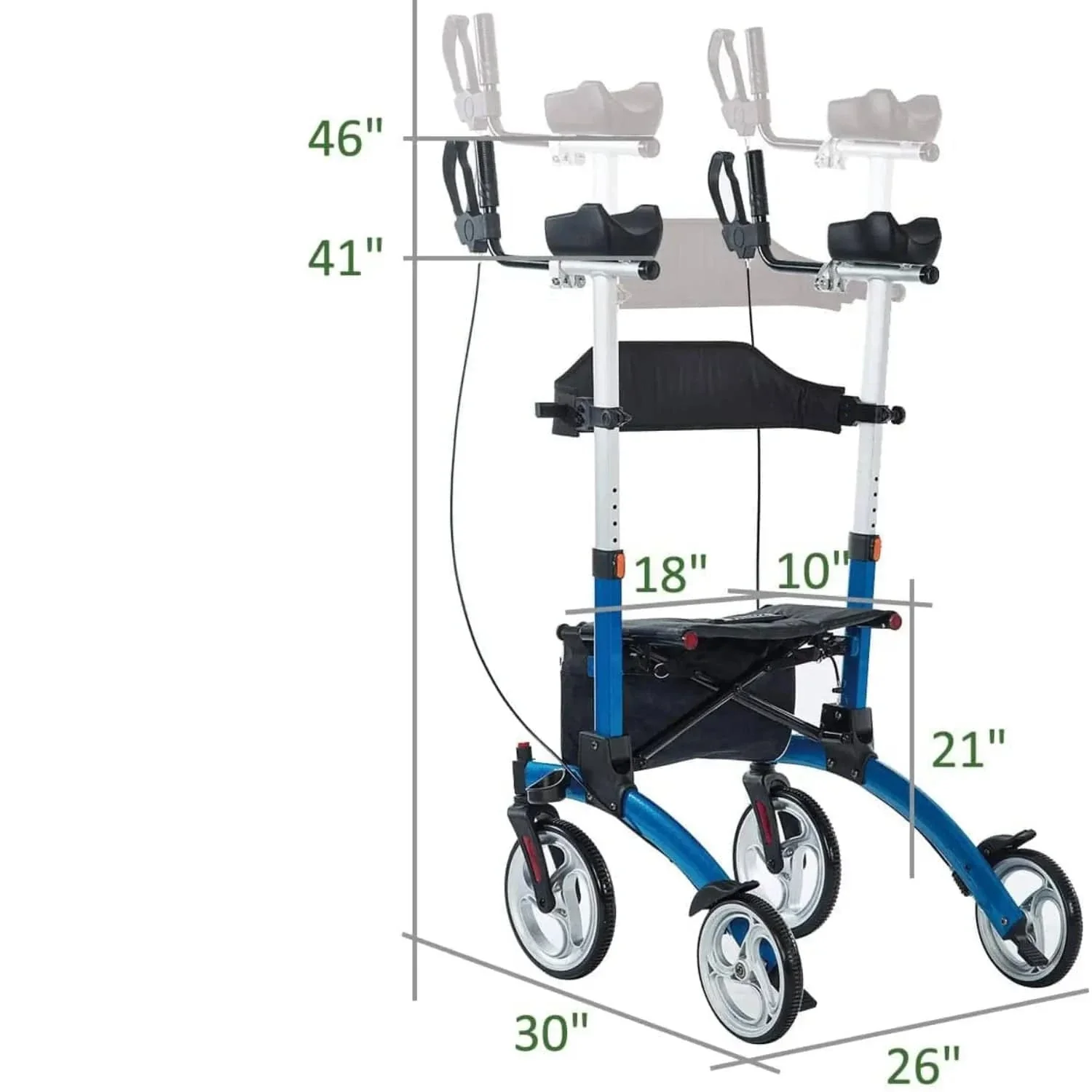 HCT-9291D Dual-Brake Upright Walker 8