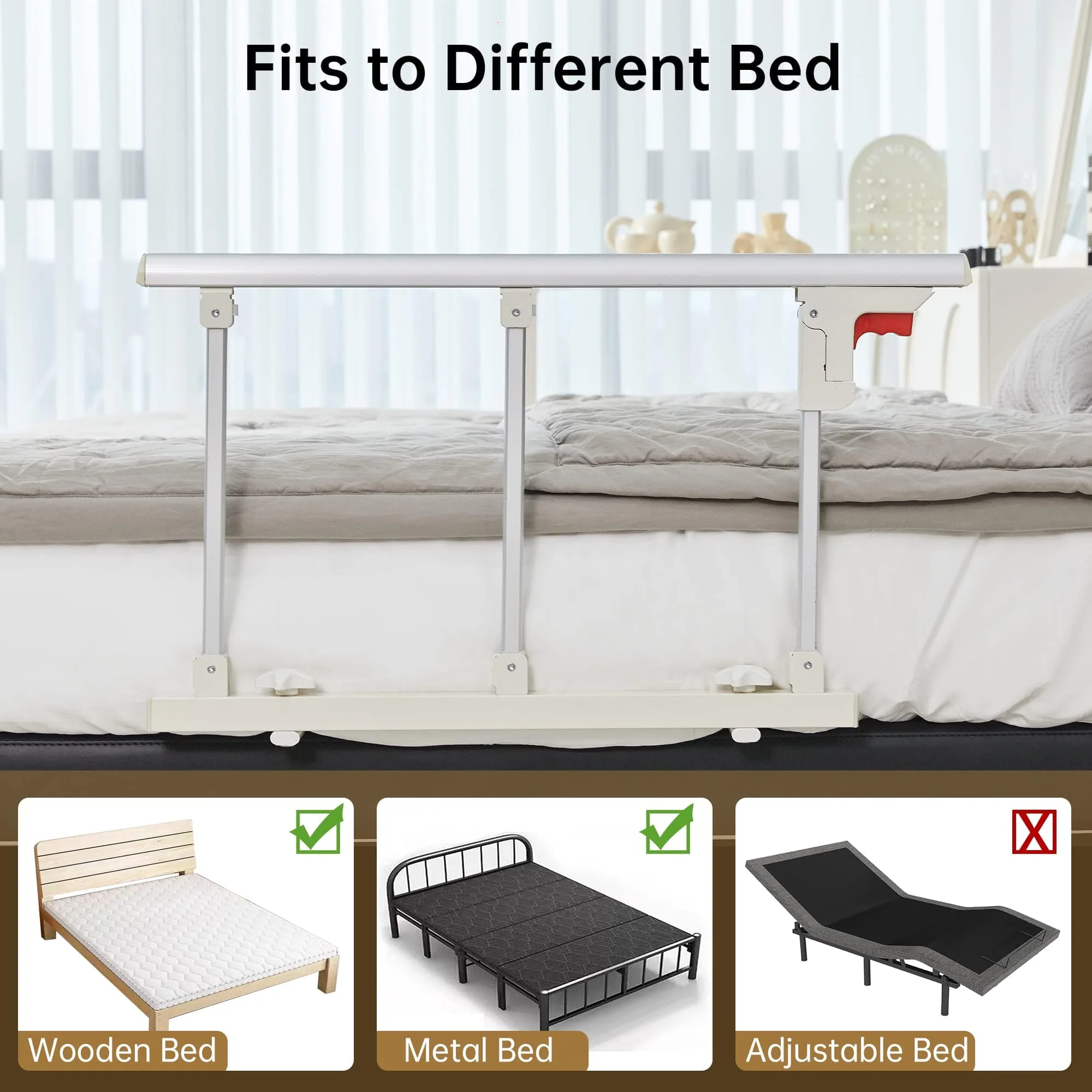 HFK-5115-2 Foldable Bed Rail for Elderly Hospital Home Care
