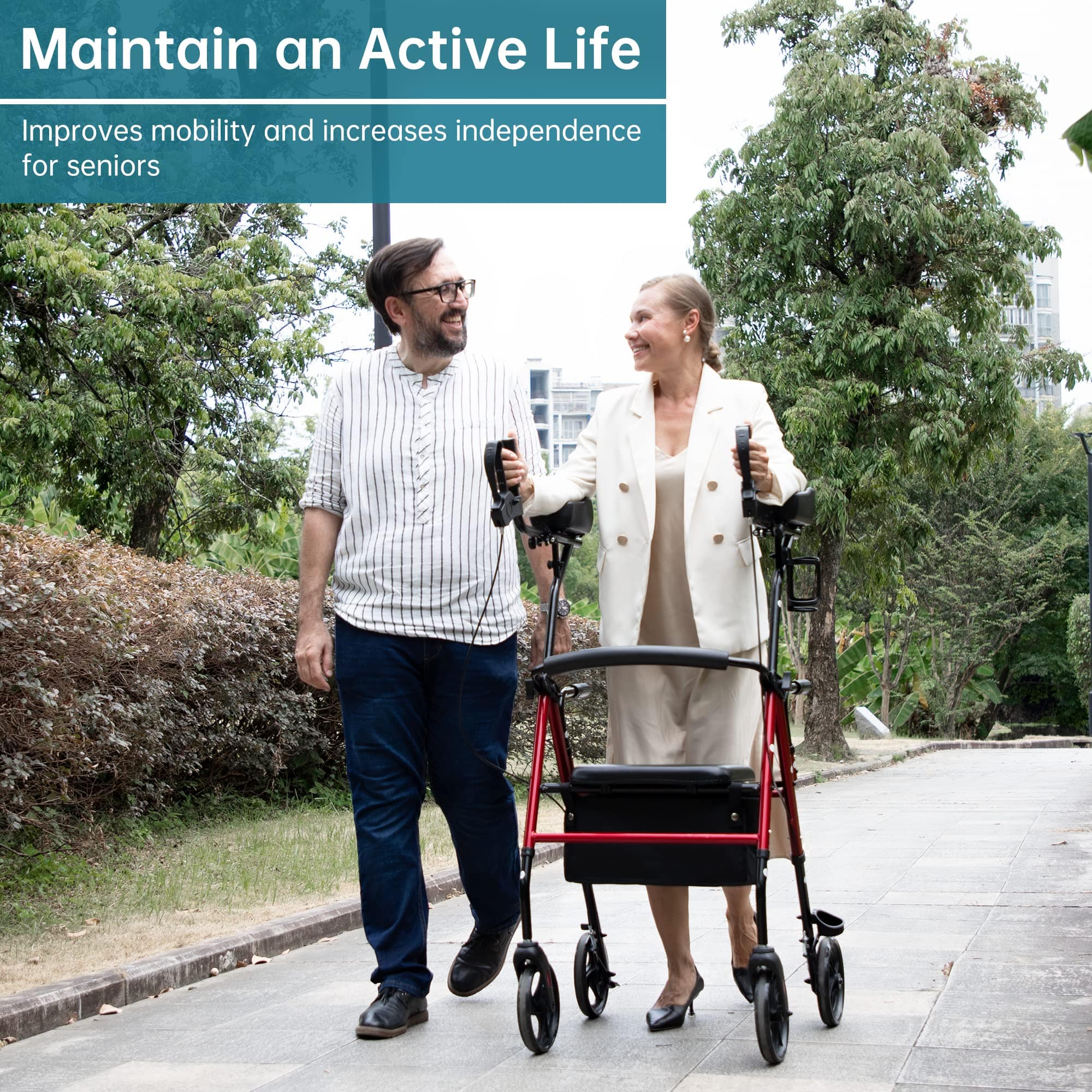 MT-8151 Dual-Brake Upright Walker 8