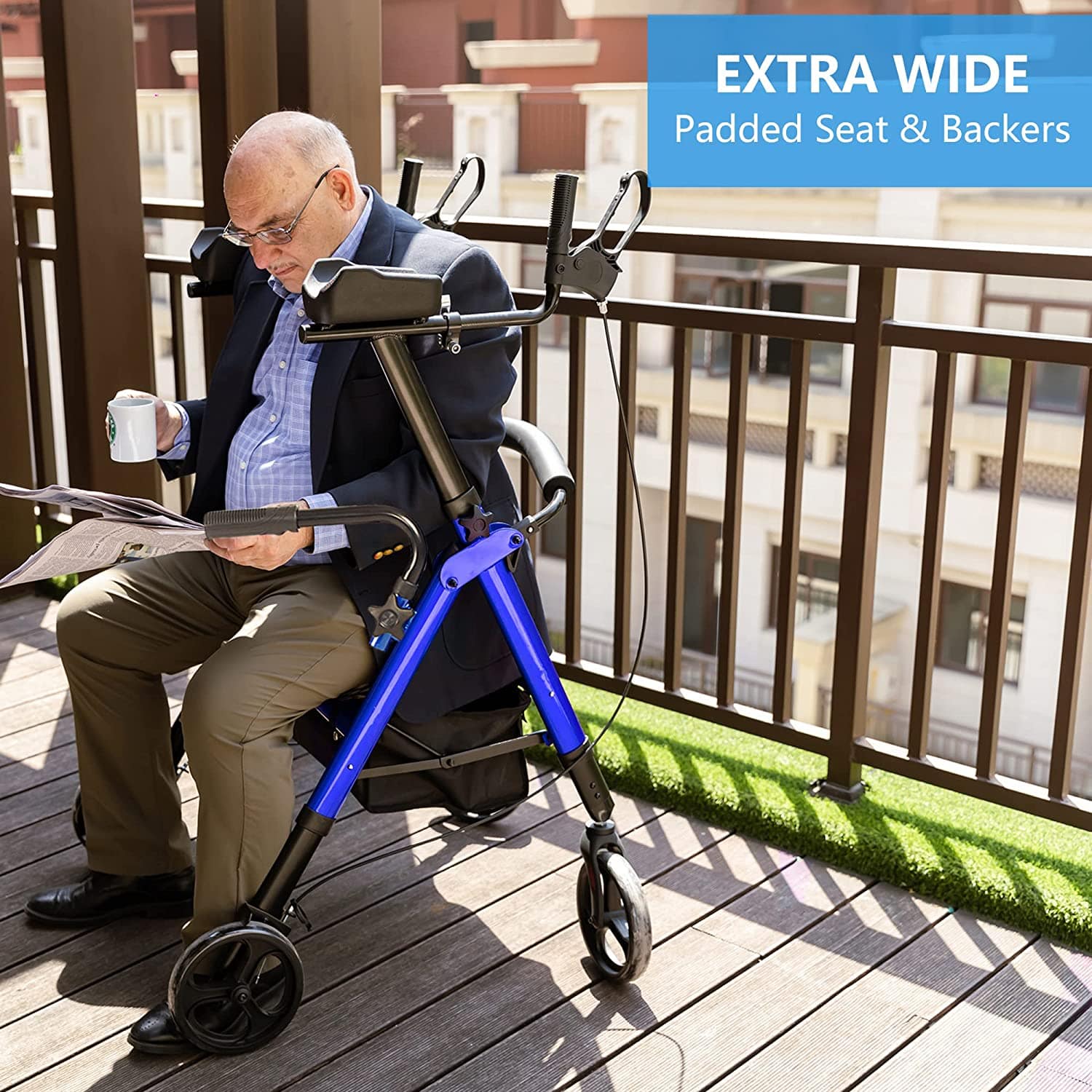 HFK-9219B Heavy Duty Bariatric Upright Walker 8