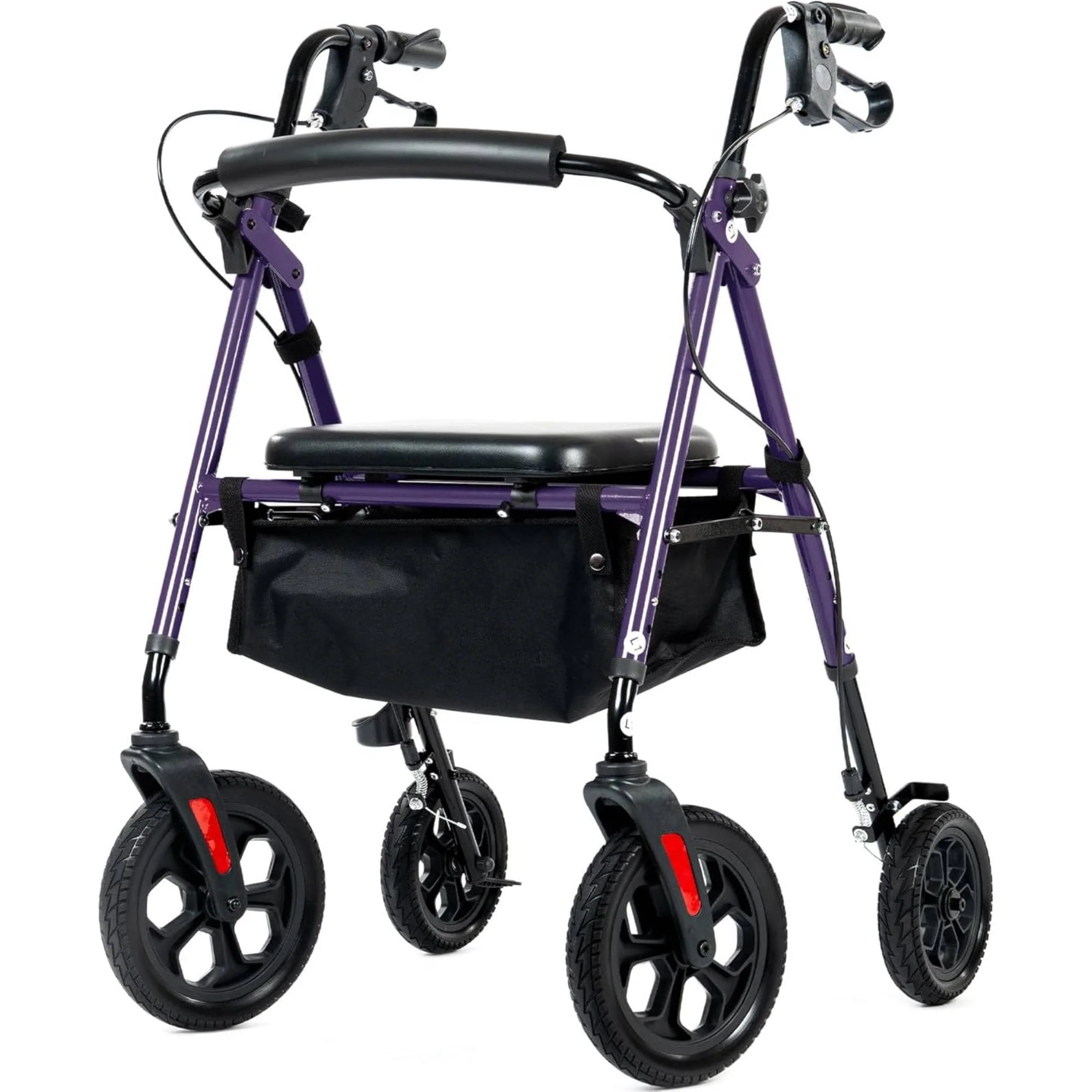 YF-9007D All-Terrain Dual-Brake Rollator Walker 8