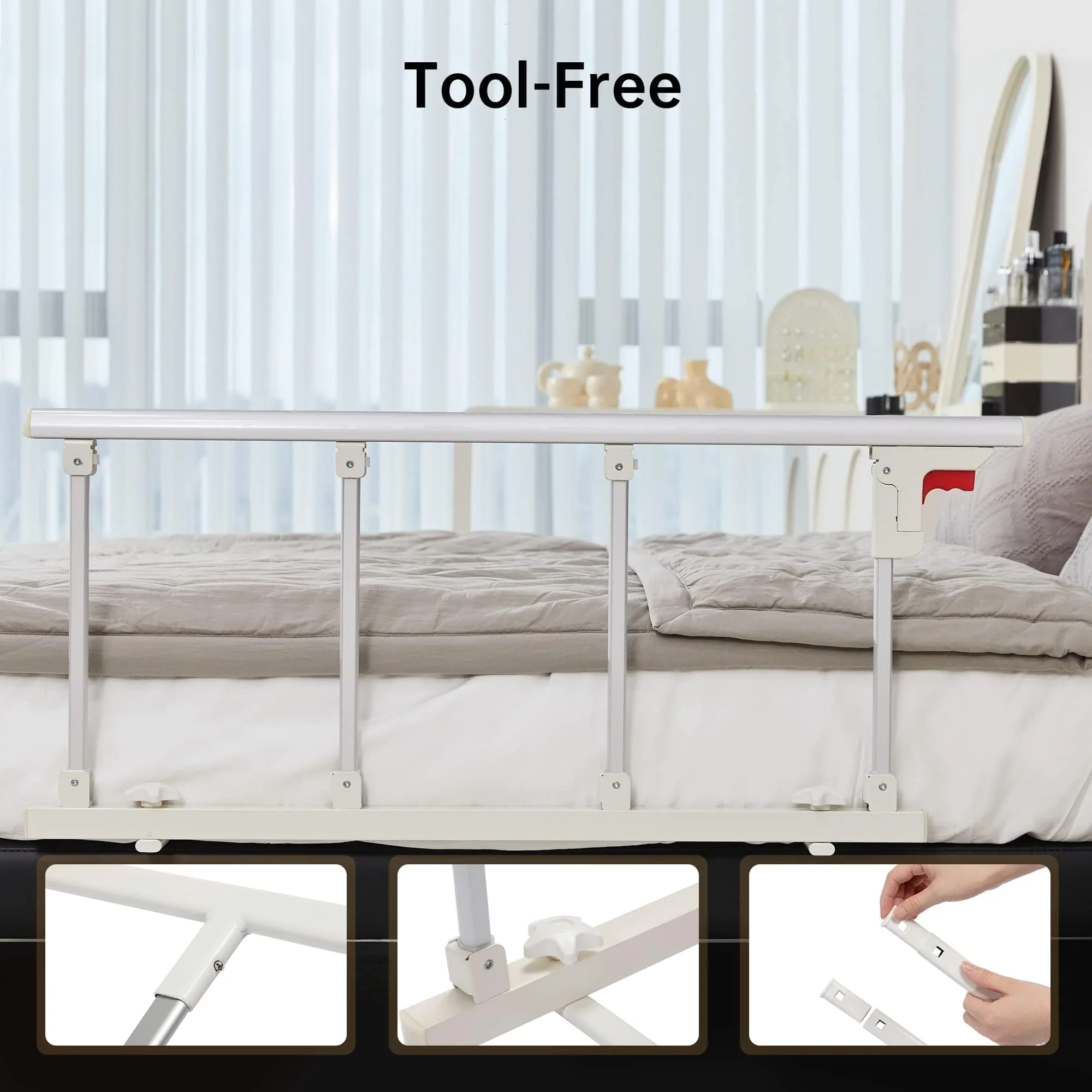 HFK-5115-2 Foldable Bed Rail for Elderly Hospital Home Care