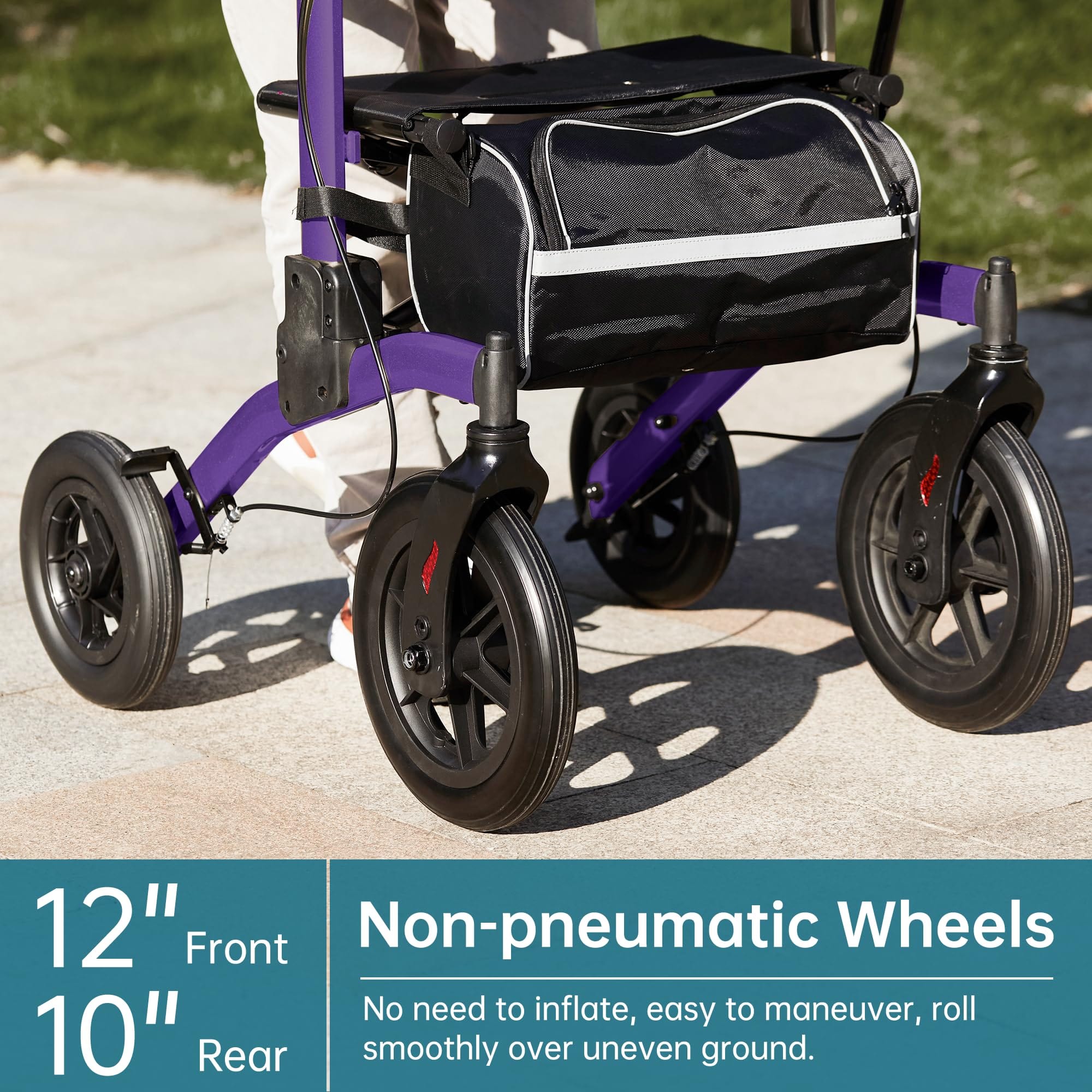HFK-9240-2 All Terrain Dual-Brake Upright Walker 10