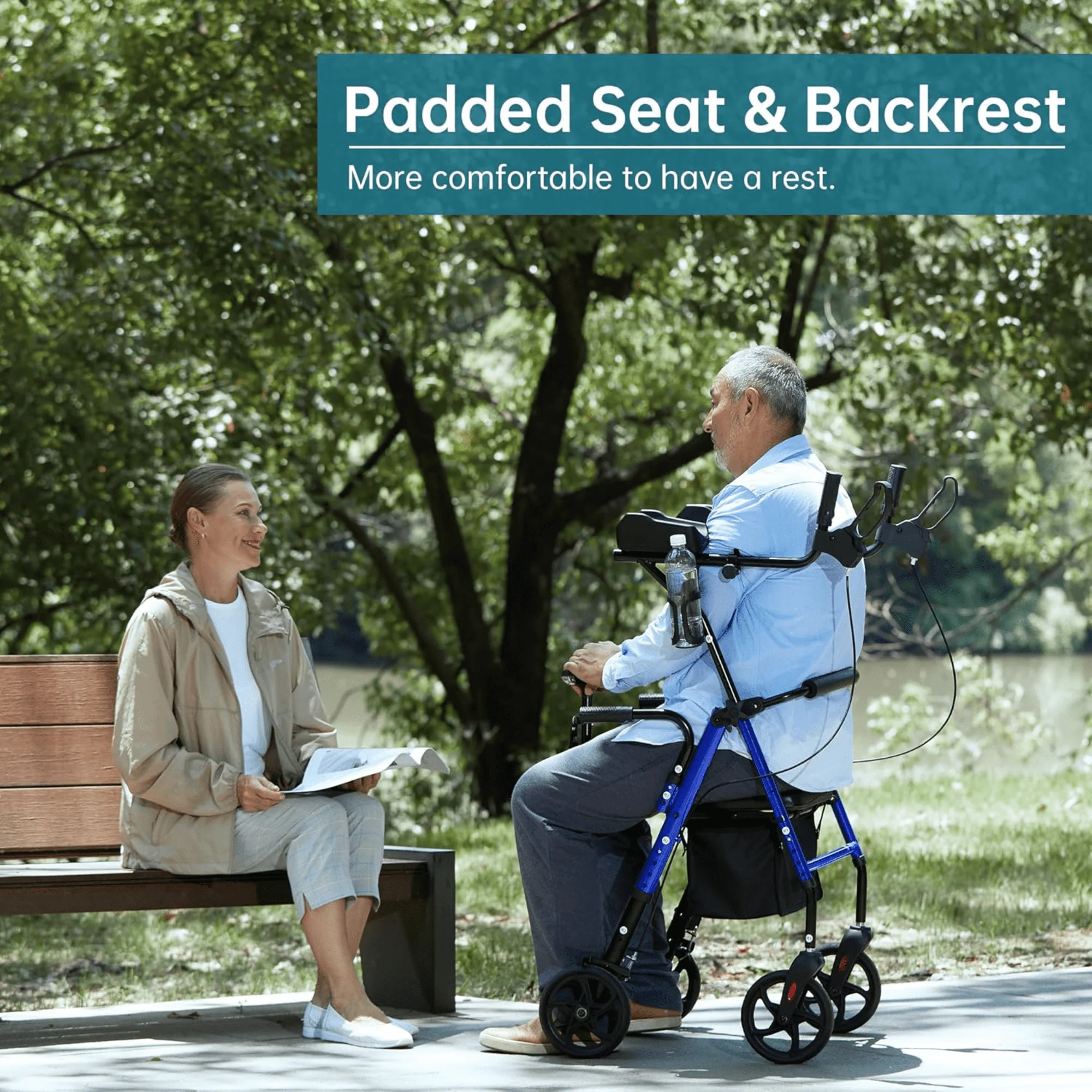 HFK-9236 Dual-Brake Upright Walker 8