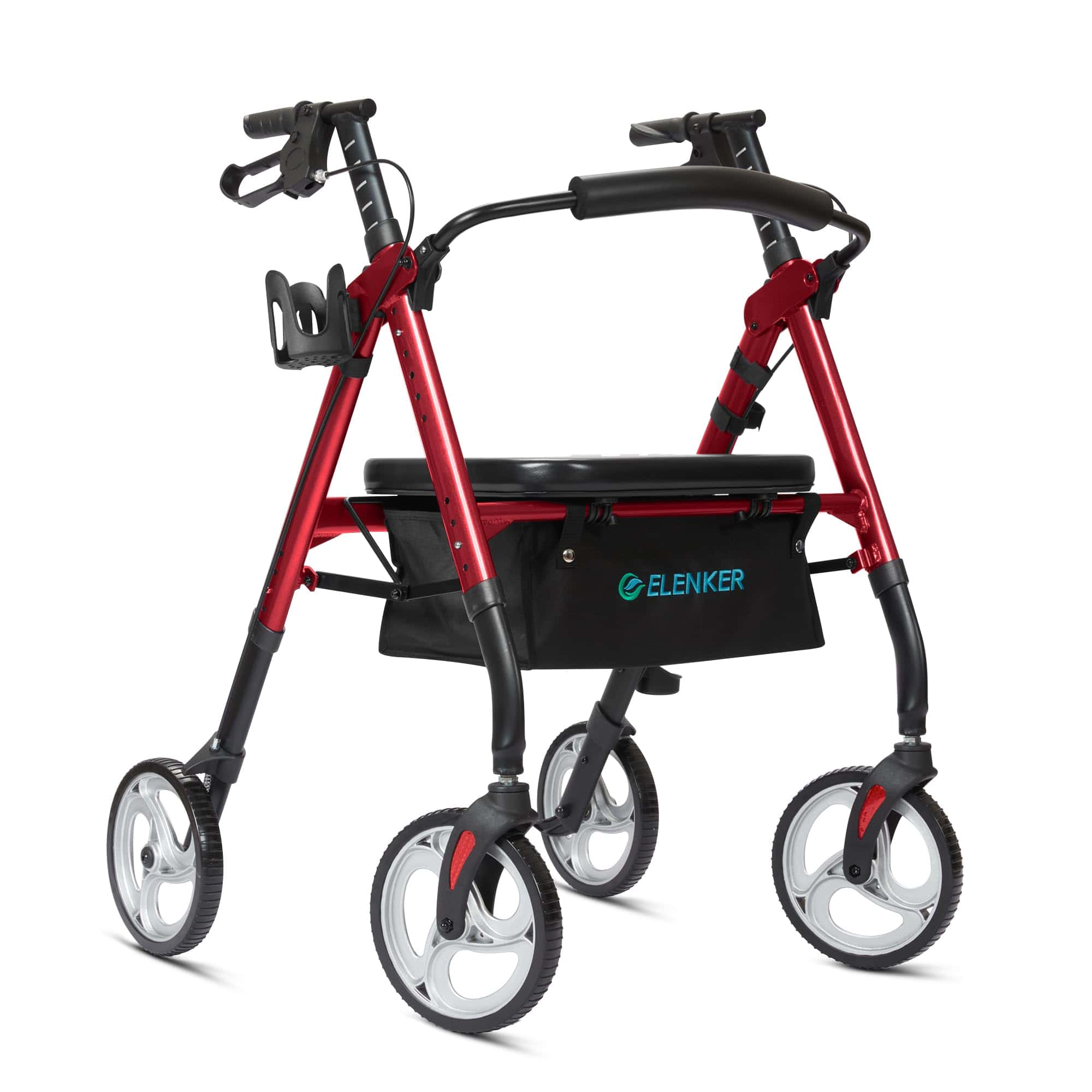 HFK-9219KD-1 Heavy Duty No-Assembly Rollator Walker 10